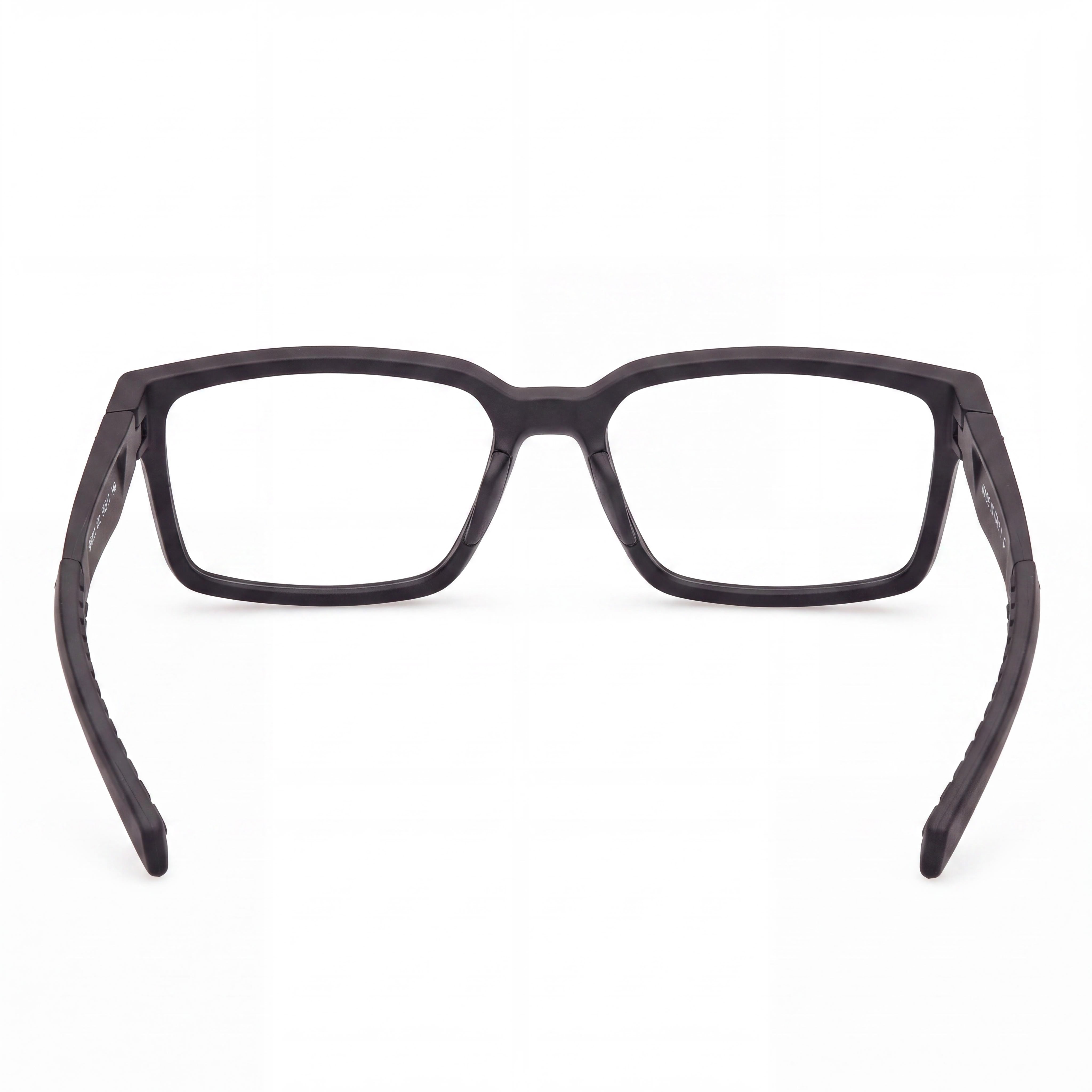 Gafas clásicas para hombre adidas con montura inyectada, acabado negro mate, 56 mm de ancho de lente, Photo 3