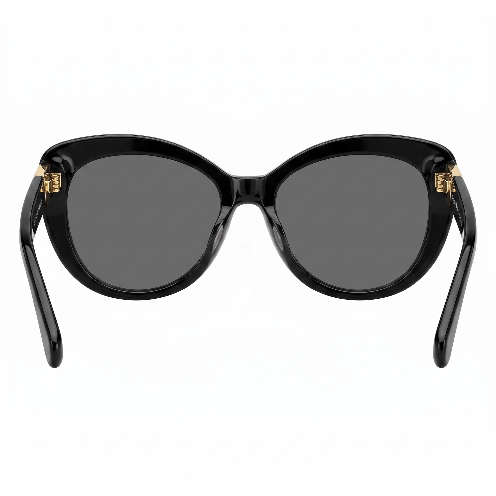 Gafas de sol Kate Spade New York Emmalynn/S para mujer, de plástico negro, polarizadas, grises, con protección UV 100 %, 54 mm, Photo 3