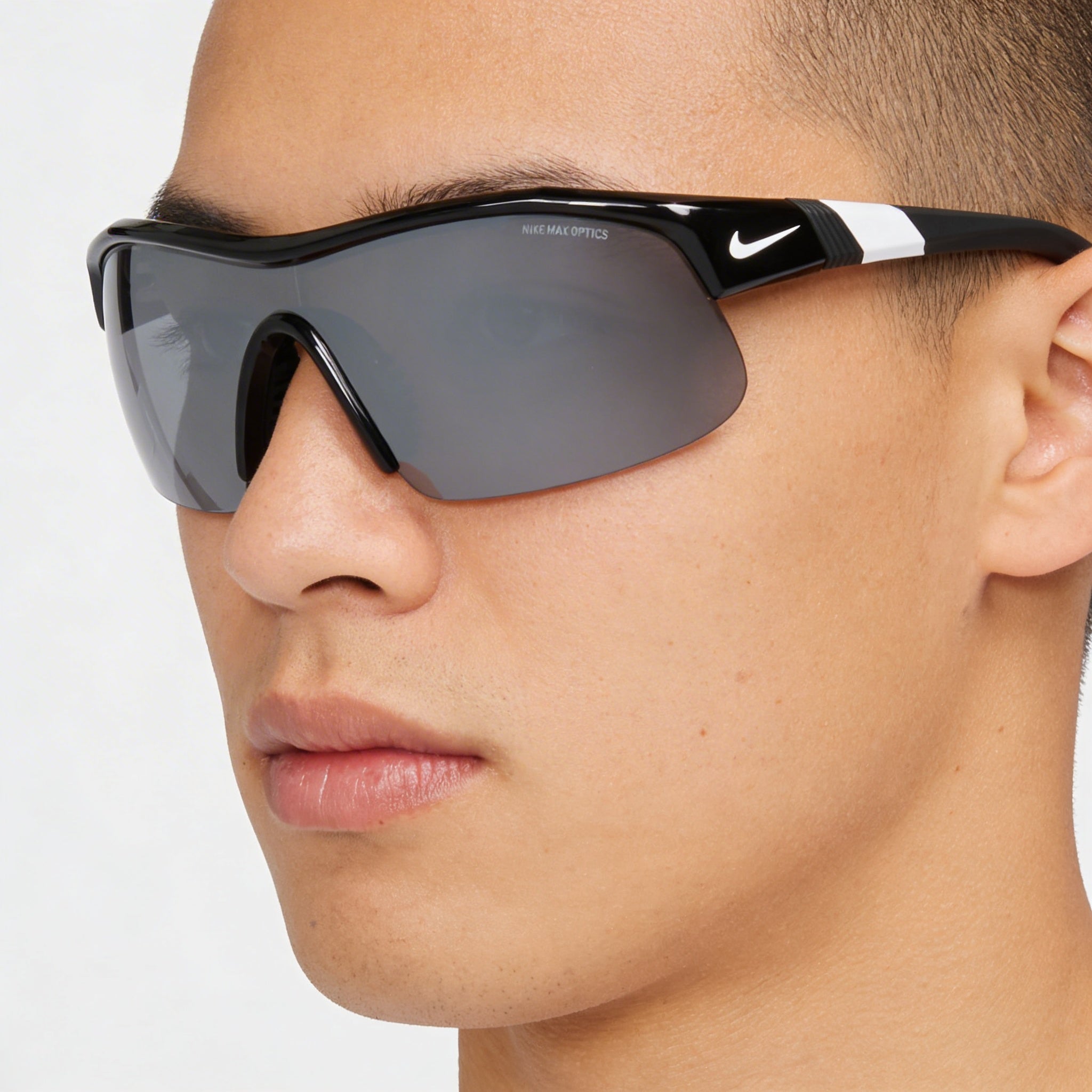 Nike Show X1 N Iu4881x Unisex Plástico Negro Plata Flash Montura Policarbonato Gris Plata Flash Lentes UV 400 58mm, Photo 5