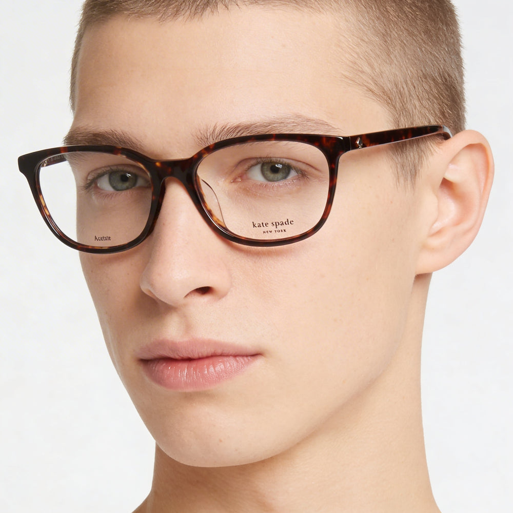 Gafas unisex Kate Spade New York Haisley/F con montura multicolor y lentes blancas