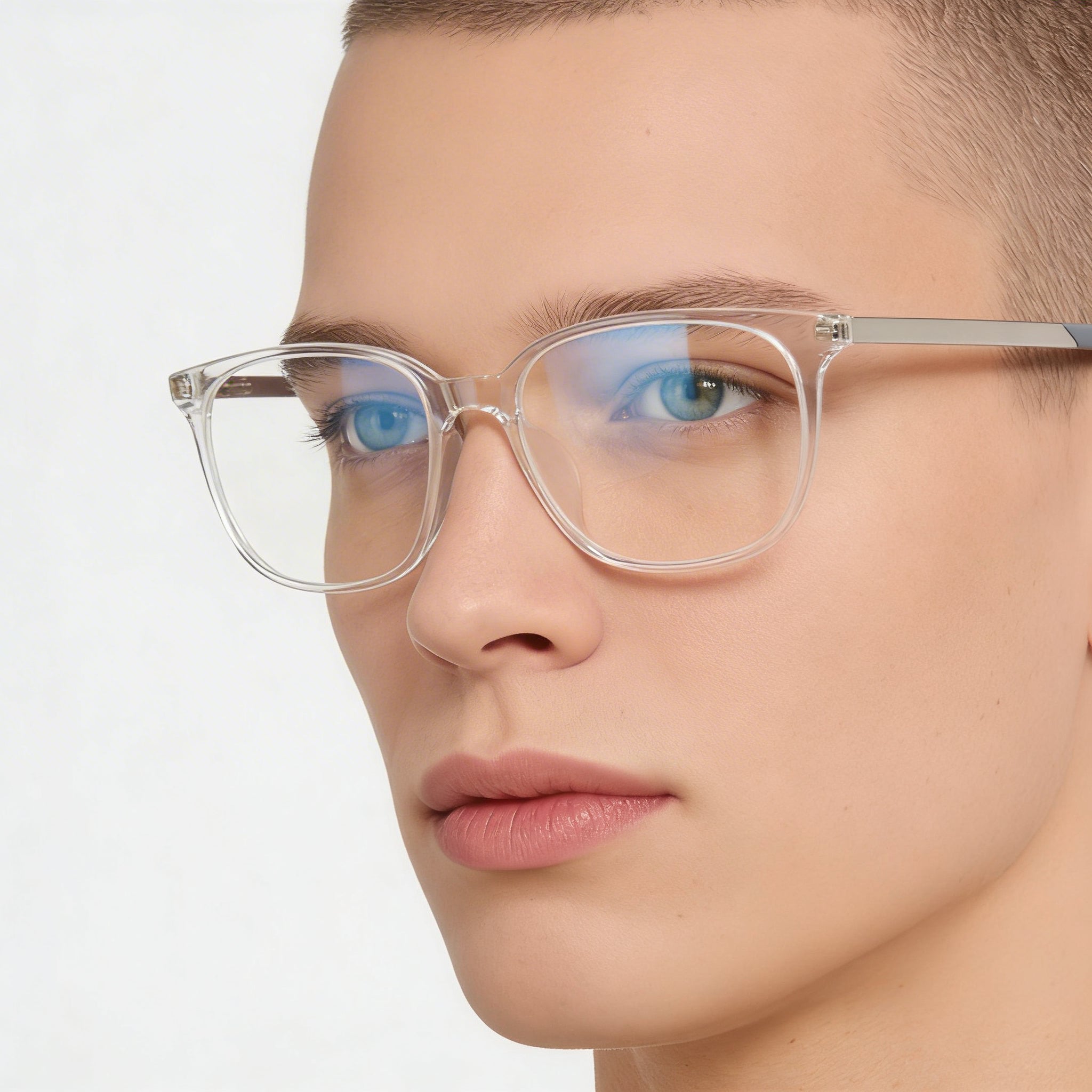 Nike 7283 Unisex Eyeglasses with Clear Acetate Frame, Polycarbonate Lenses, 52mm Lens Width, 16mm Bridge, 145mm Temple Length, Photo 4