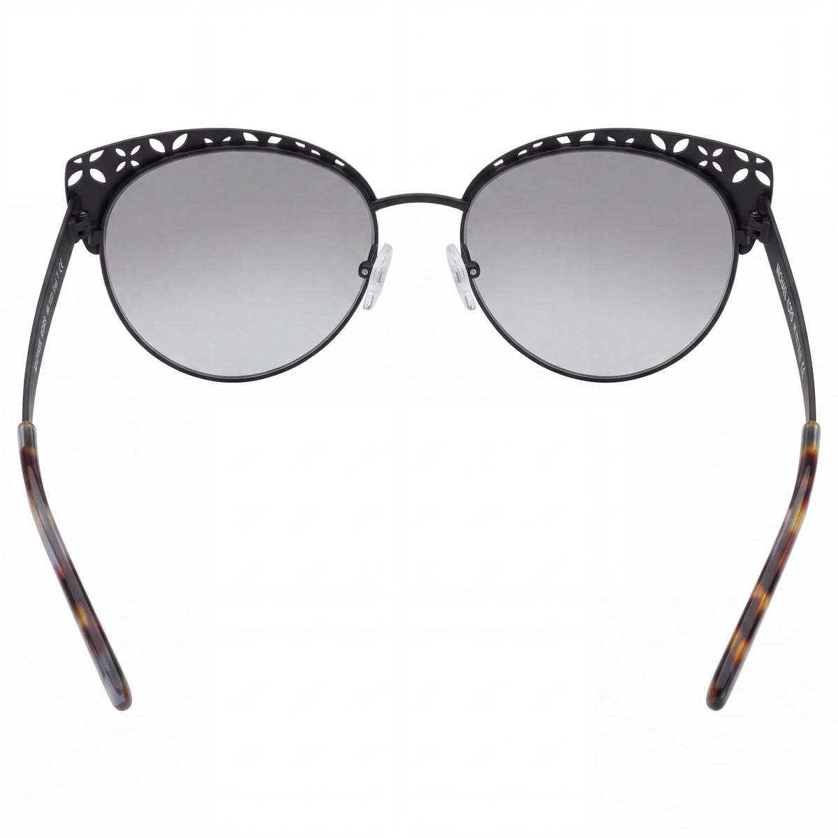 Gafas de sol rectangulares Michael Kors Evy 117411 56 para mujer - negro satinado degradado, gris degradado, protección UV del 100 %, 56 mm, Photo 3