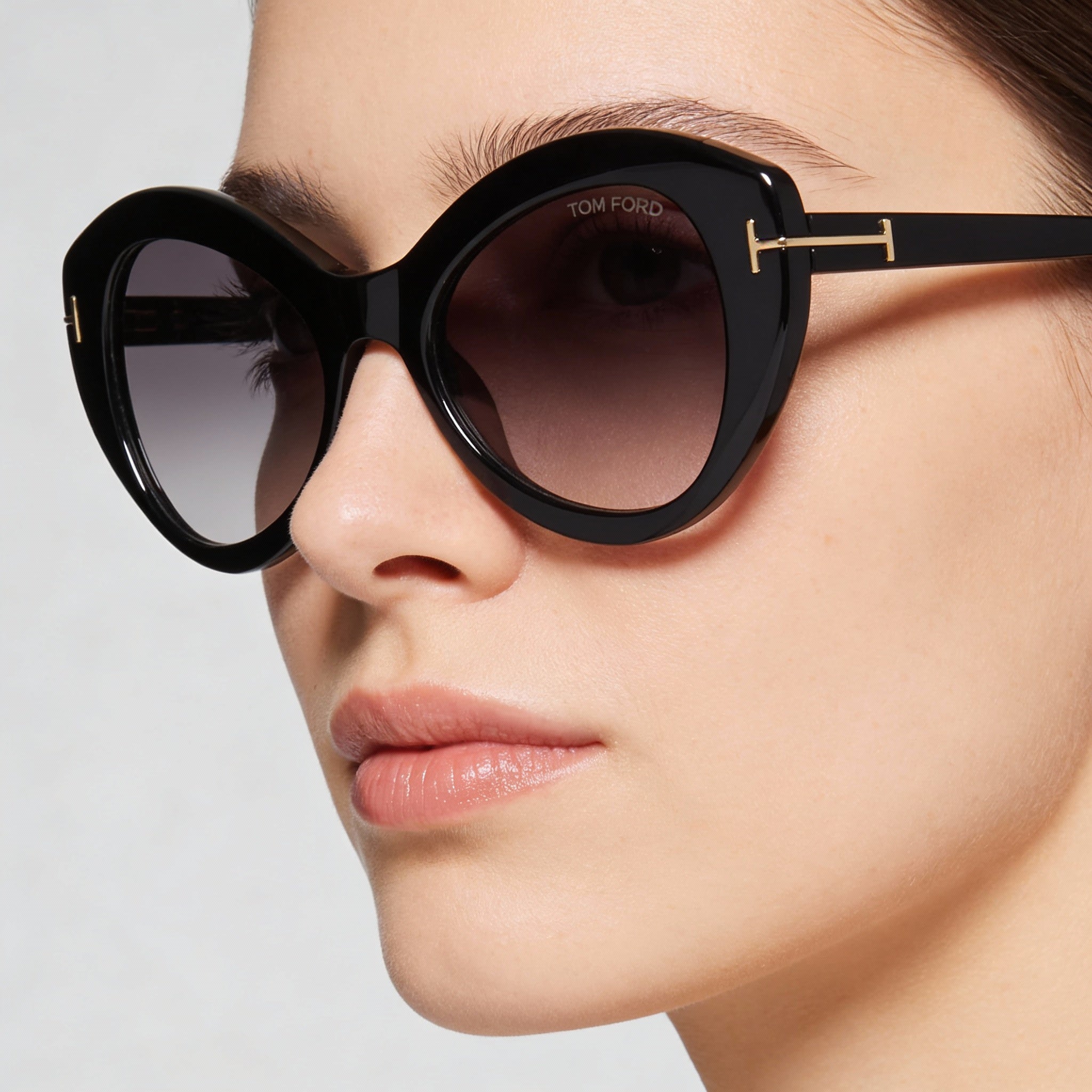 Gafas de sol Tom Ford Guinevere FT1084 para mujer, de plástico multicolor, con diseño de mariposa, 100 % protección UV, 52 mm, Photo 4