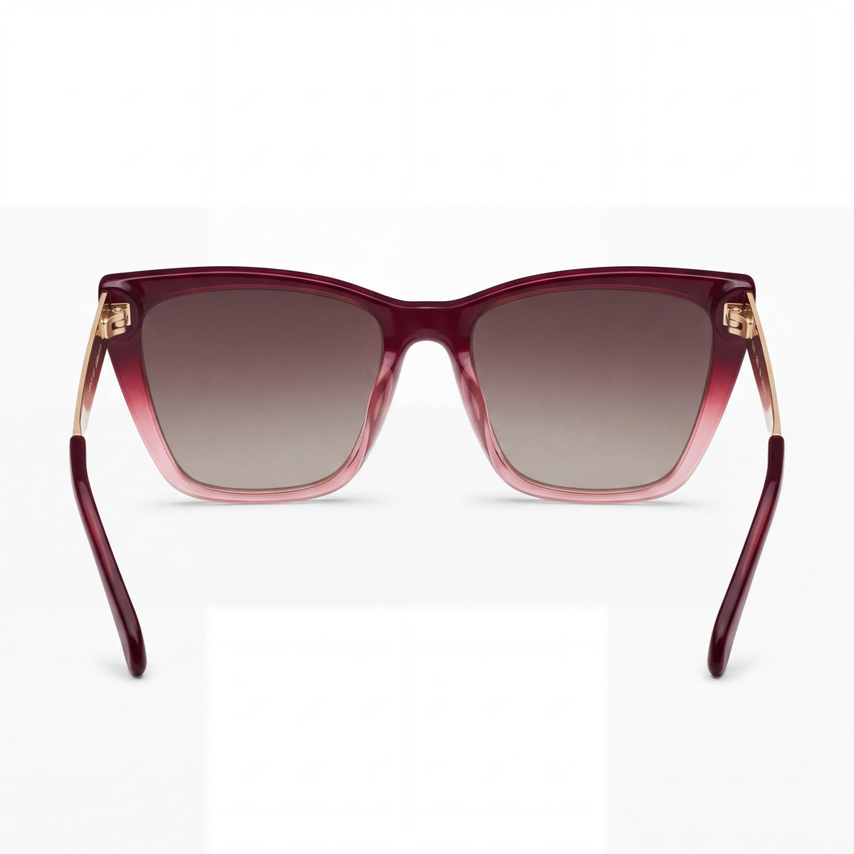 QUAY AUSTRALIA Call The Shots Women's Casual Non-Polarized Sunglasses Rouge Ombre Dark Brown Combination Frame 59mm, Photo 3