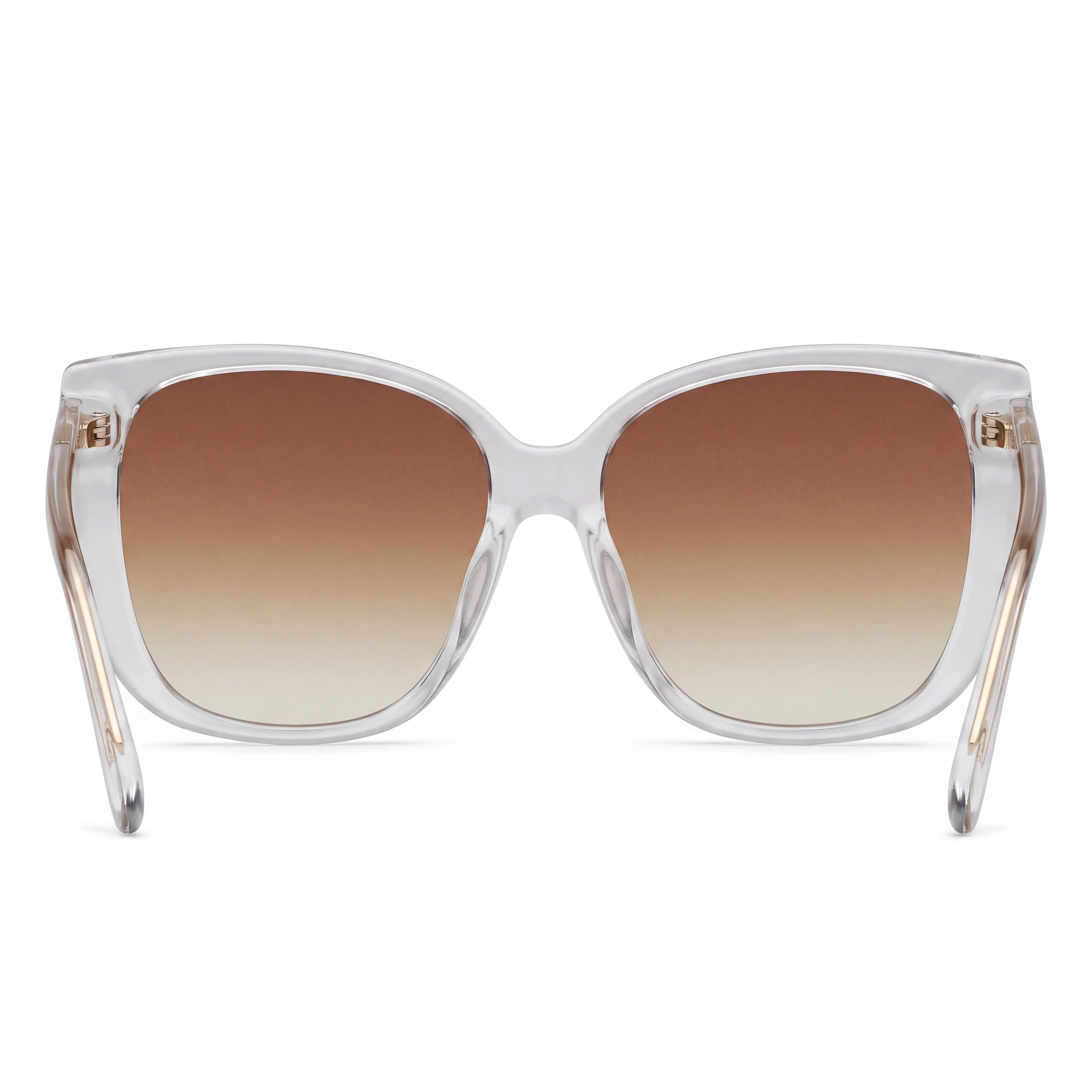 QUAY AUSTRALIA Modern Women's Clear Injection Frame Sepia Non-Polarized UV Protection Sunglasses 146mm, Photo 4
