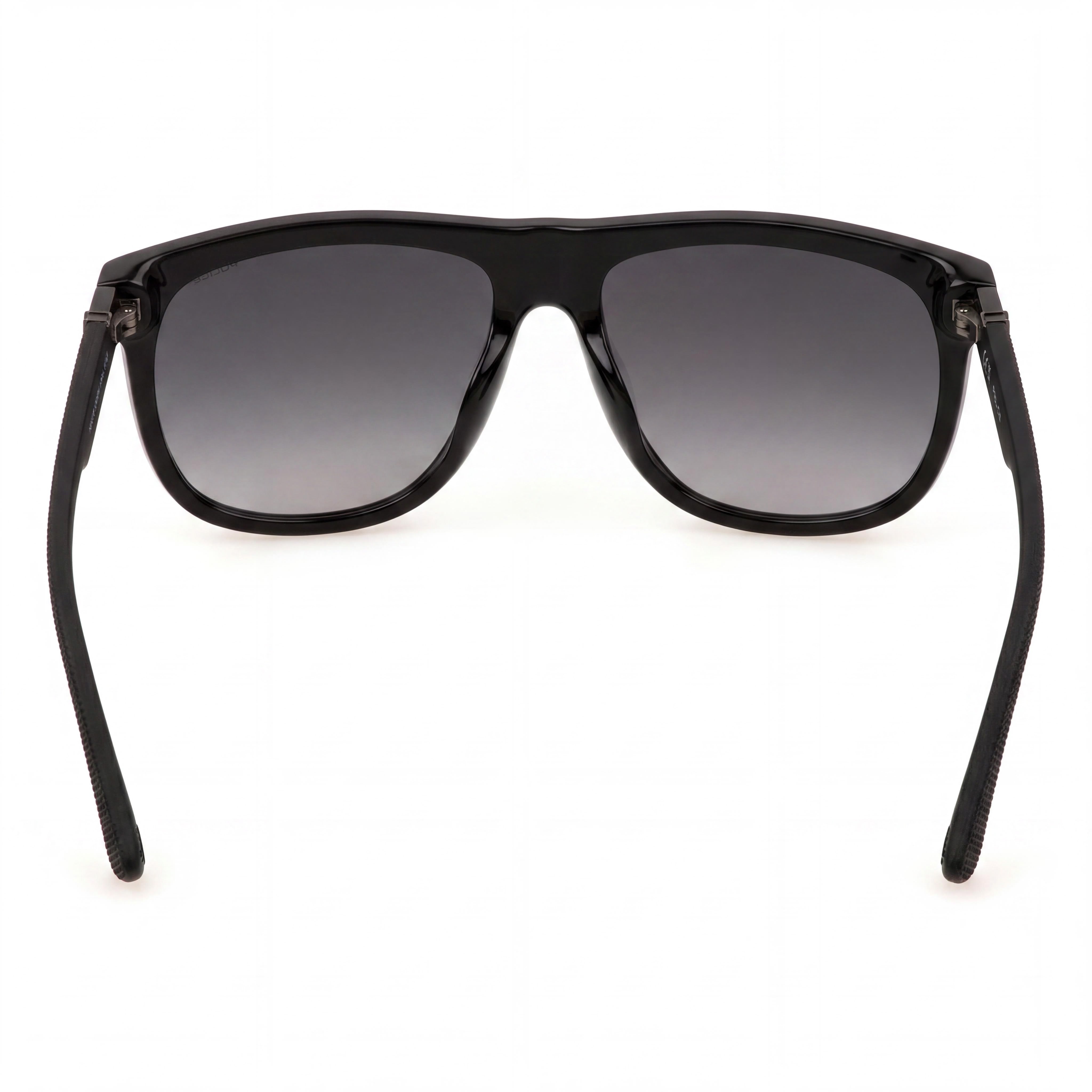 Police Casual Men's Injected Shiny Black Frame Polycarbonate Smoke Gradient Non-Polarized Sunglasses, Photo 3