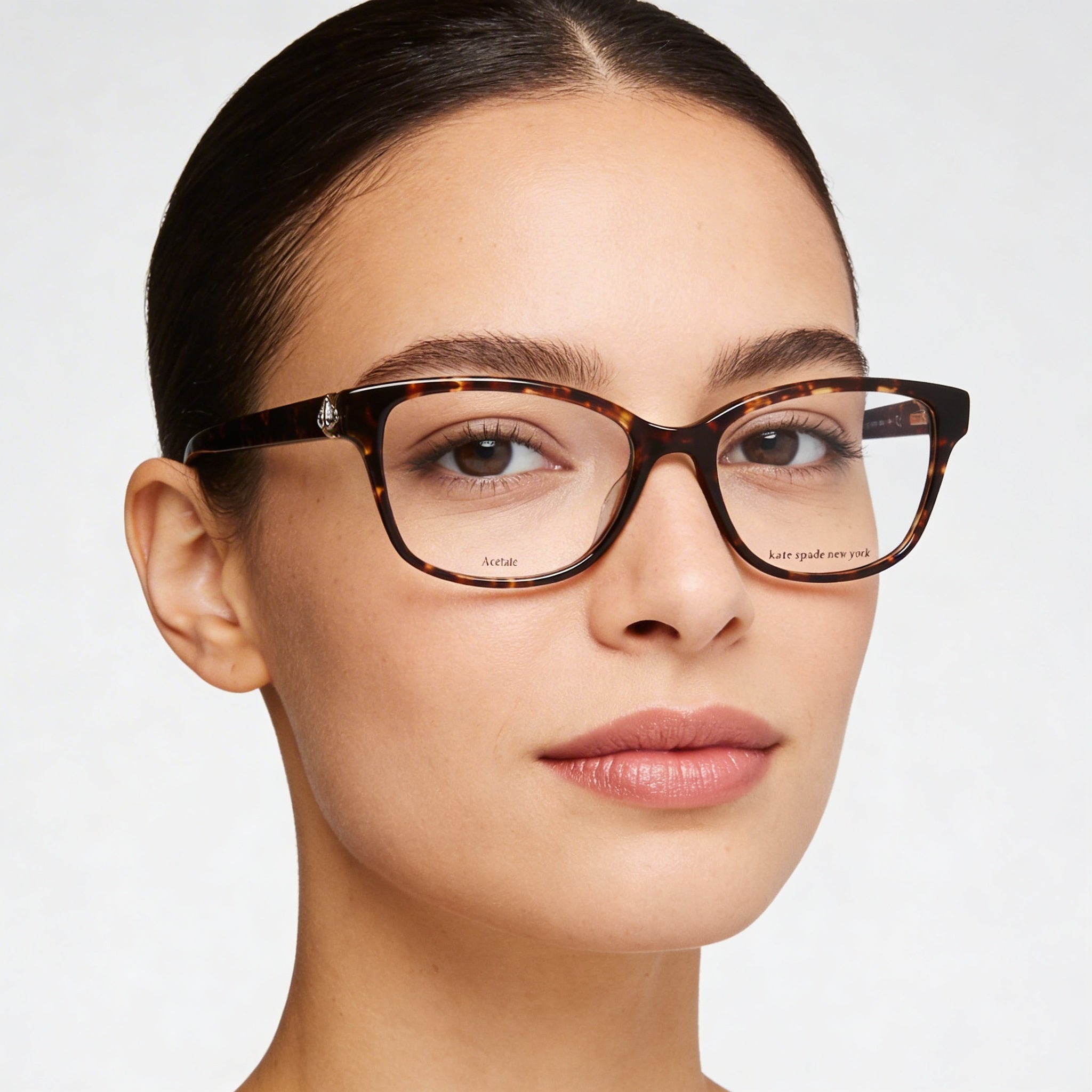 kate spade new york Reilly/G Women's Havana Acetate Non Eyeglass Frame 53mm Lens Width, Photo 4