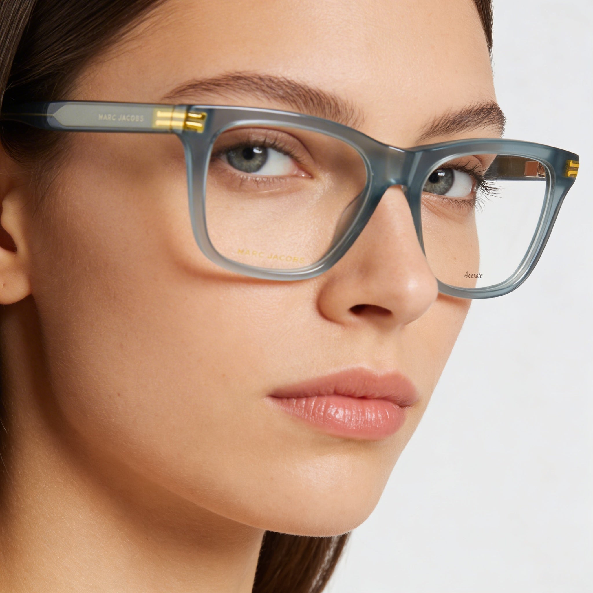 Marc Jacobs Modern Women's Full-Frame Blue Acetate UV Protection Sunglasses 52mm Lens Width, Photo 4