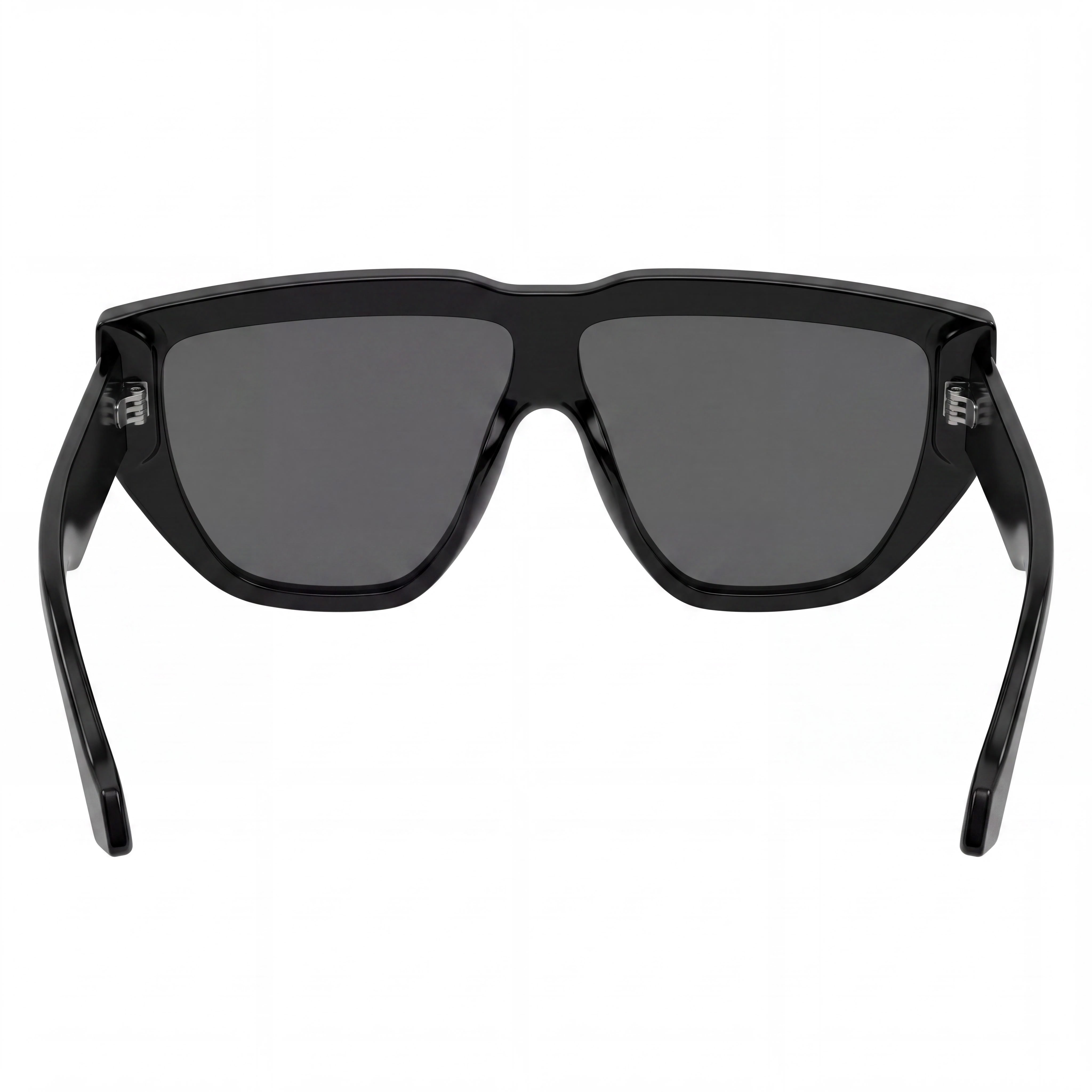 Gucci GG0997S-002 Men's Shiny Black Plastic Square UV Protected Non-Polarized Sunglasses with Black Grey Lenses, 99mm, Photo 3