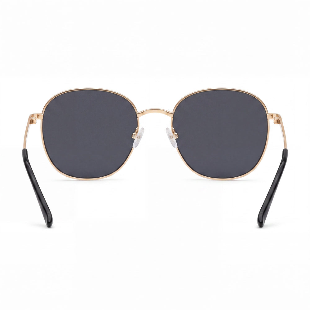 QUAY AUSTRALIA Jezabell Unisex Gold Smoke Metal Non-Polarized UV Protection Sunglasses 57mm