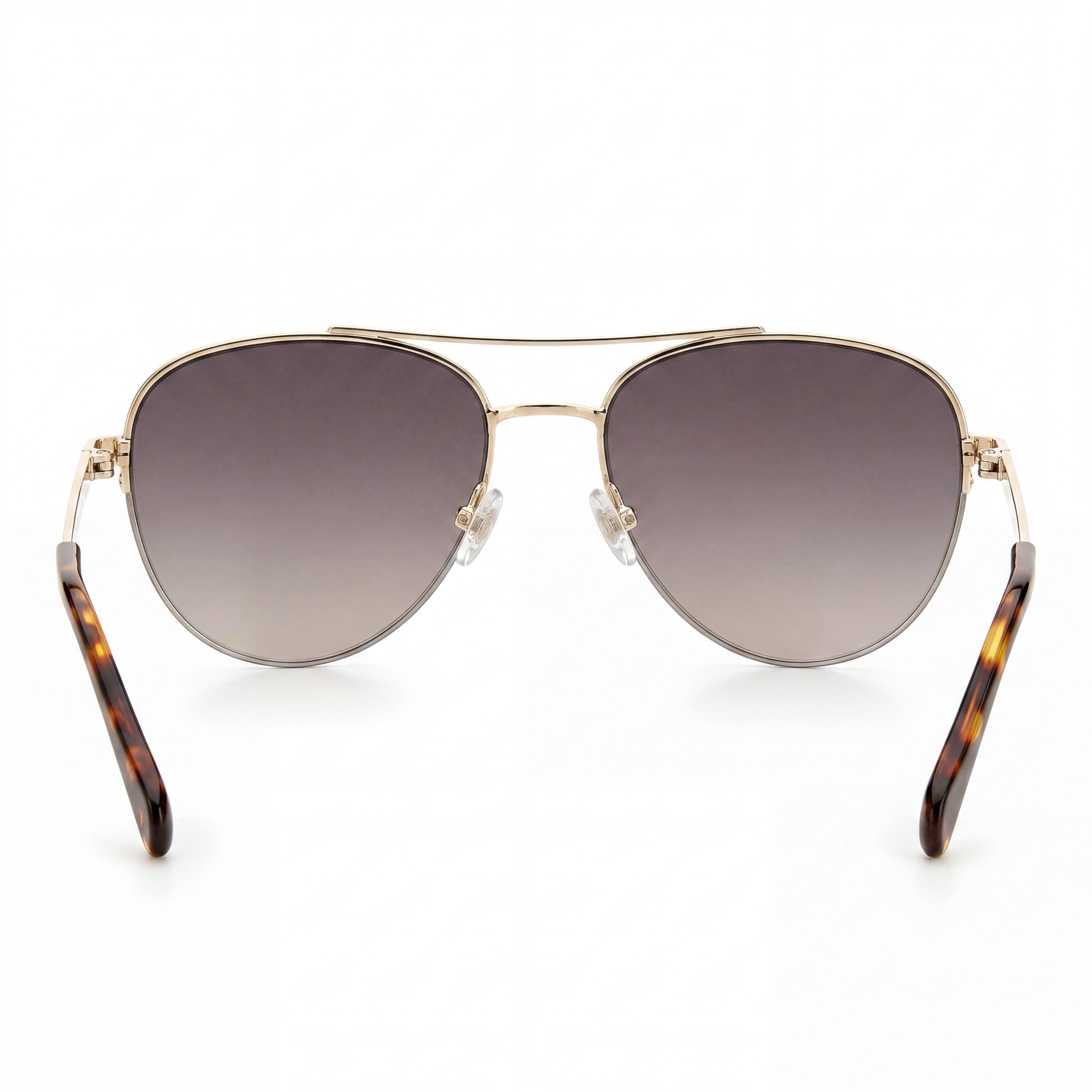 Fossil Fos 2106/G/S Gold Aviator Gradient Sunglasses for Women, 54mm, Photo 3