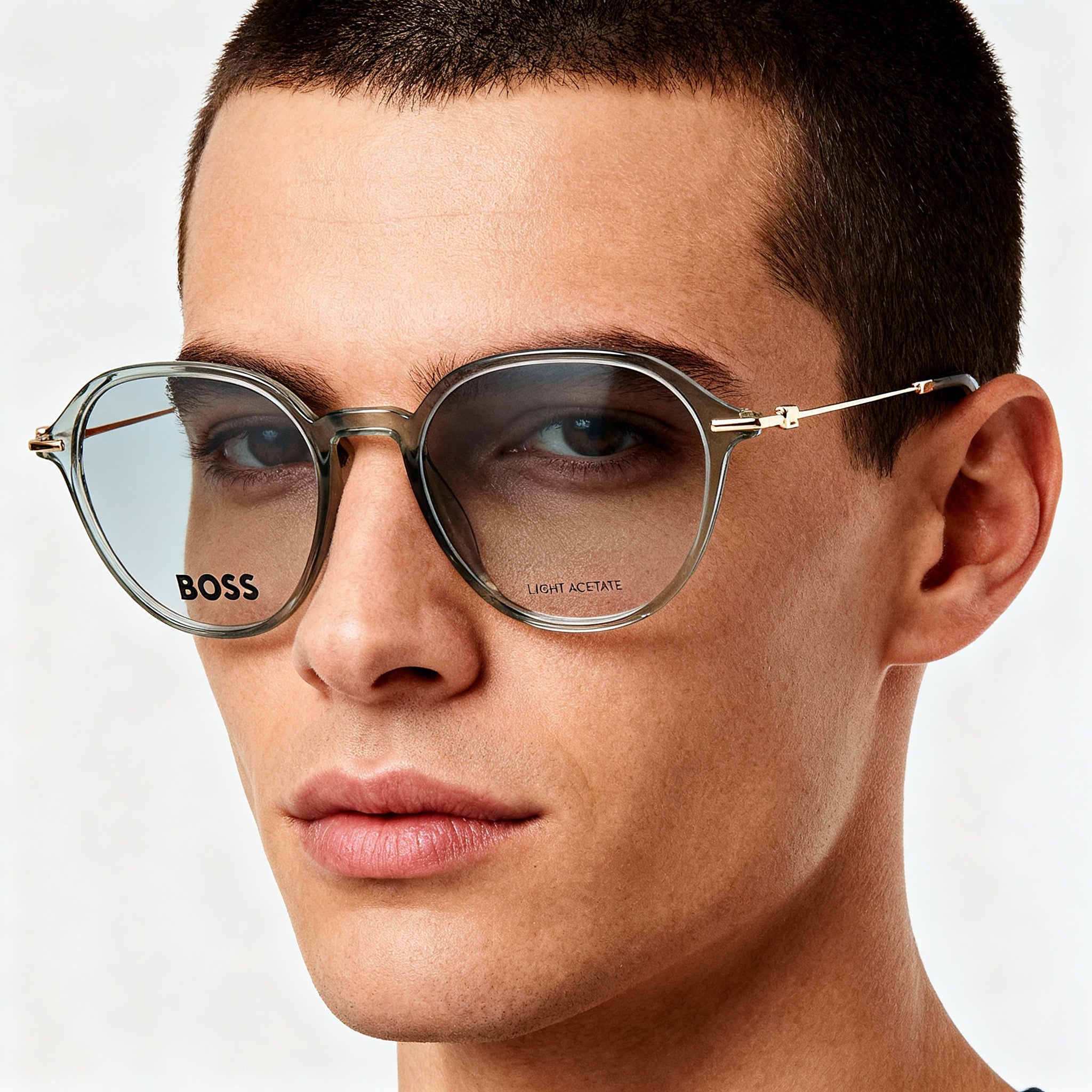 Hugo Boss 1481 Unisex Magnesium Frame UV Protected Non-polarised Polycarbonate Green Sunglasses 51mm, Photo 5