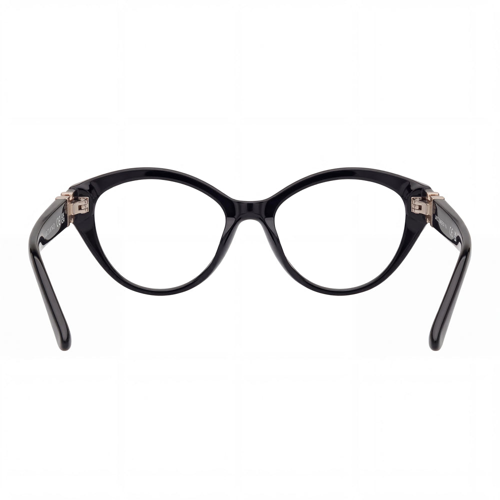 Guess Gm50004 Shiny Black Rectangle Eyeglasses for Men, Plastic 52mm
