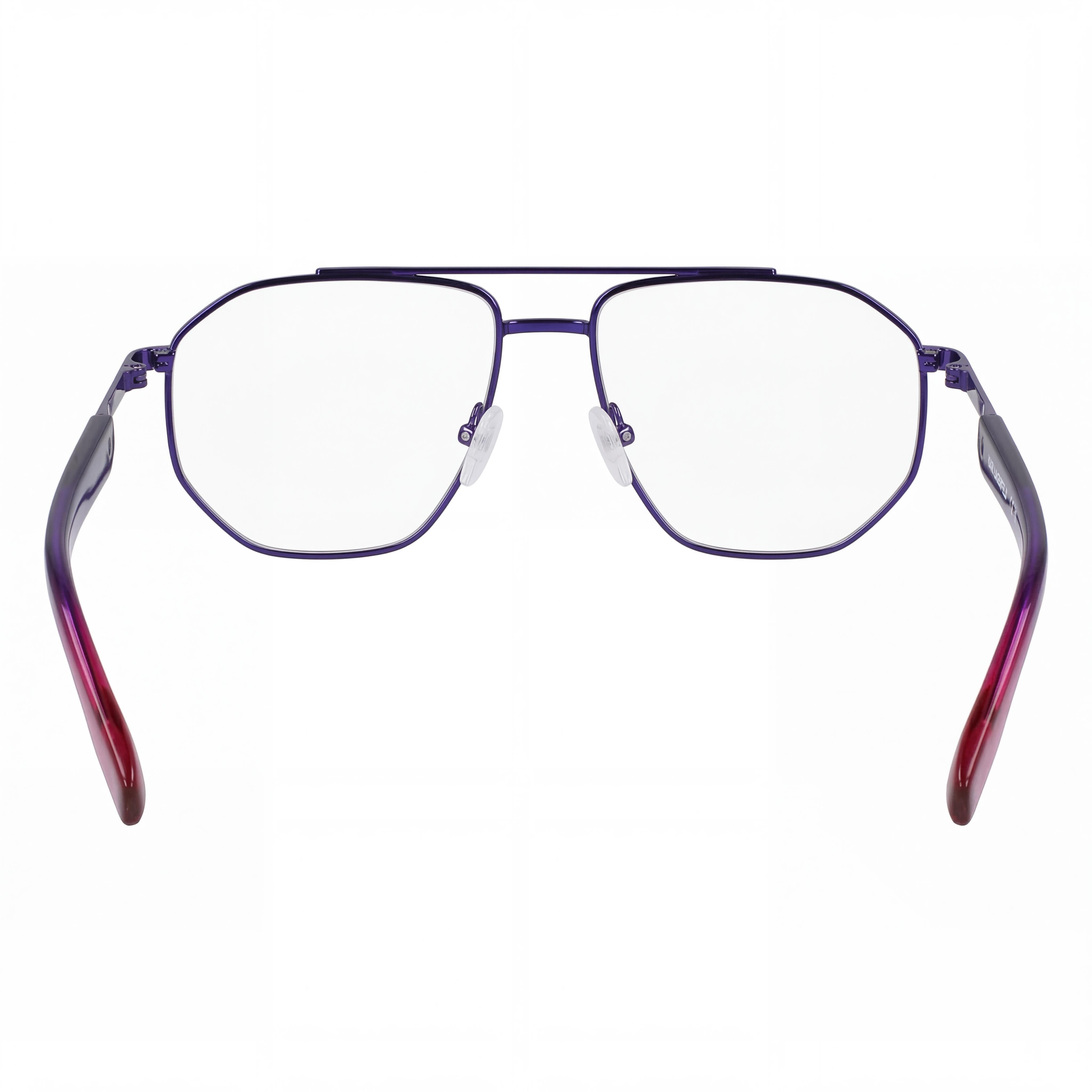 KARL LAGERFELD KL353 Men's Optical Eyeglasses Frames, Dark Blue Metal Design, Featuring 56mm Lens Width, Photo 4