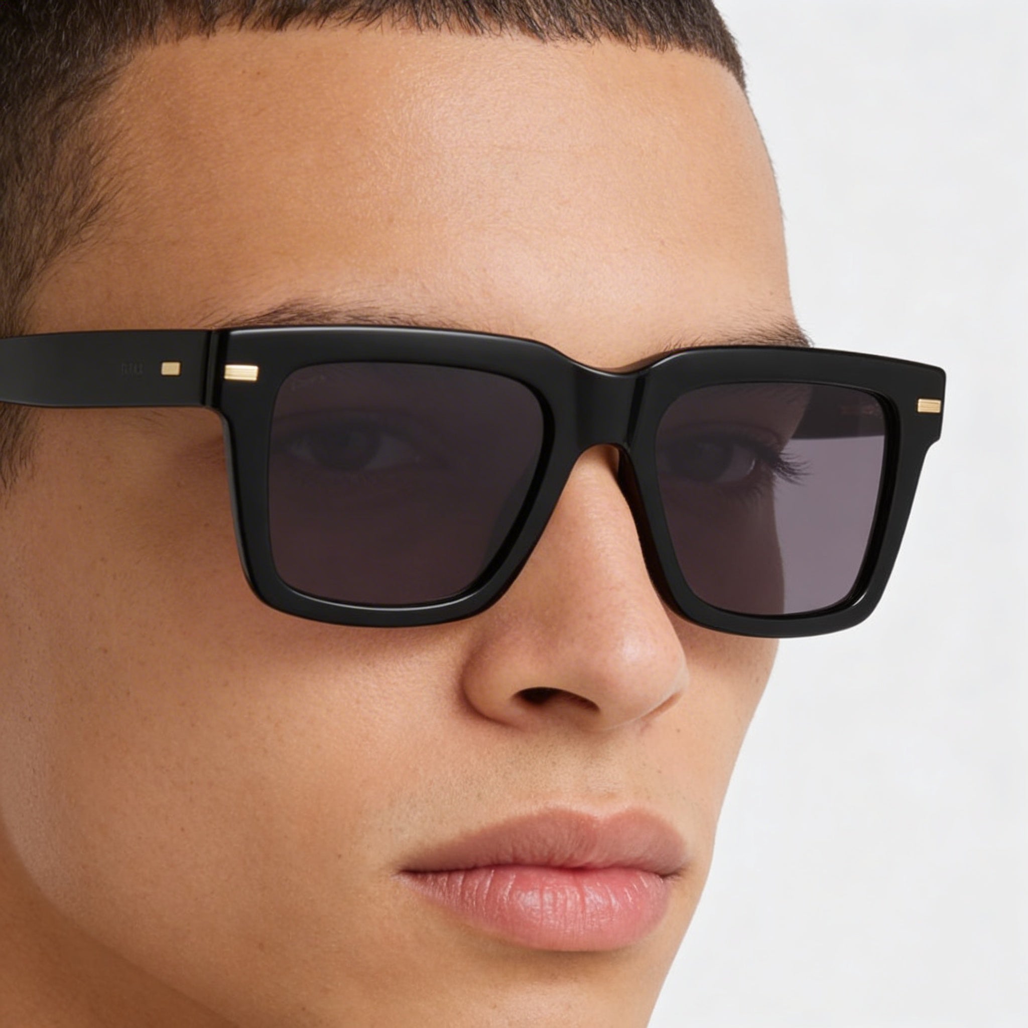 Giorgio Armani Contemporary Unisex Black BIO-ACETATE Frame Sunglasses with UV Protection 53-19-145mm, Photo 4