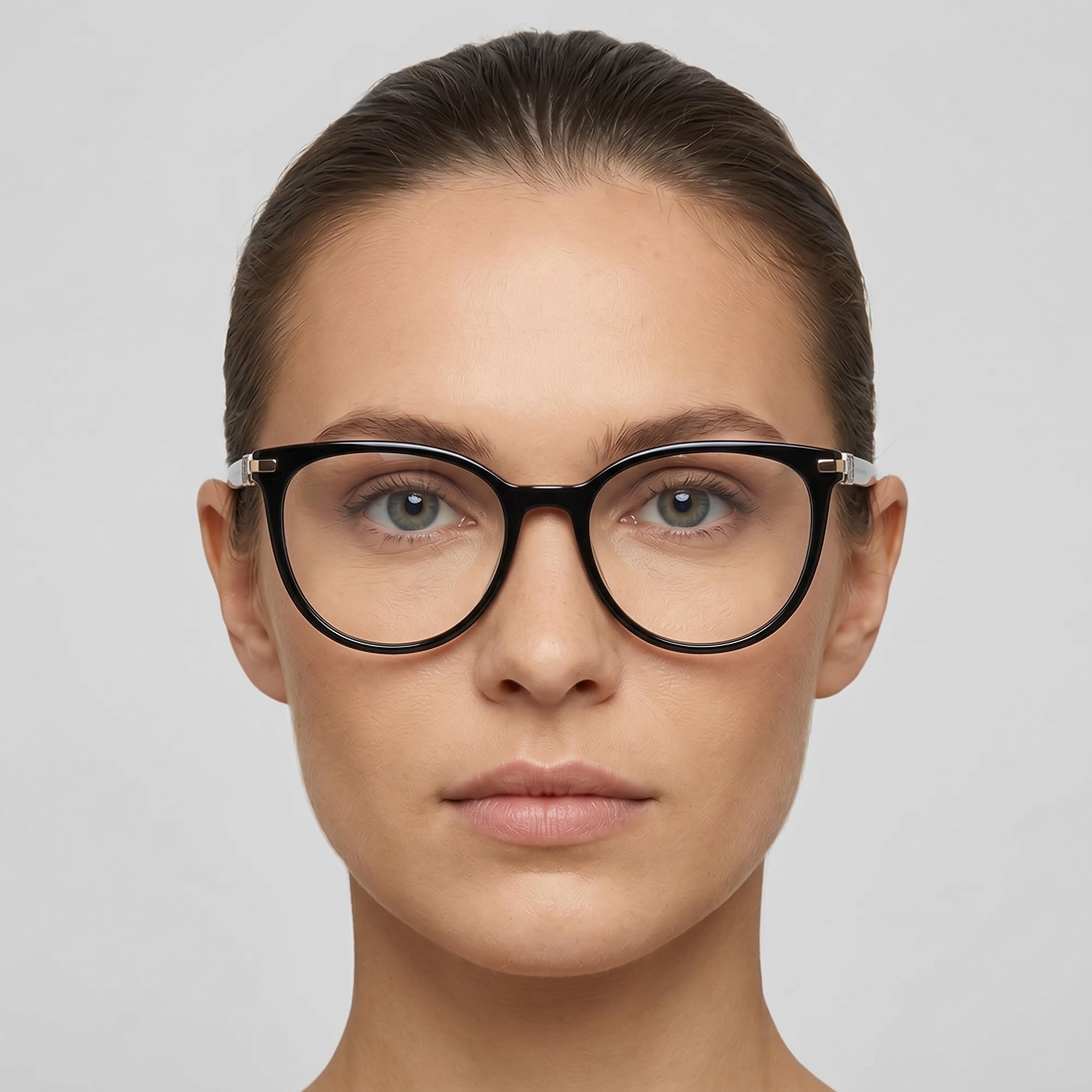 Carolina Herrera HER 0156 Unisex Sunglasses with Multicolored Acetate Frame and Black Lenses 53mm, Photo 4