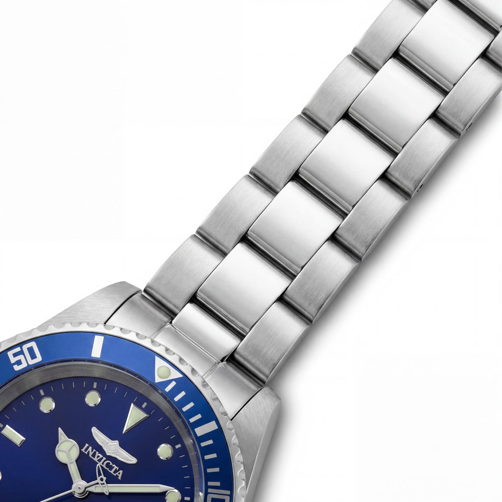Invicta Men's Pro Diver 9094OBXL Automatic 20 Bar Water Resistant Stainless Steel Silver Case Blue Dial Watch 43mm