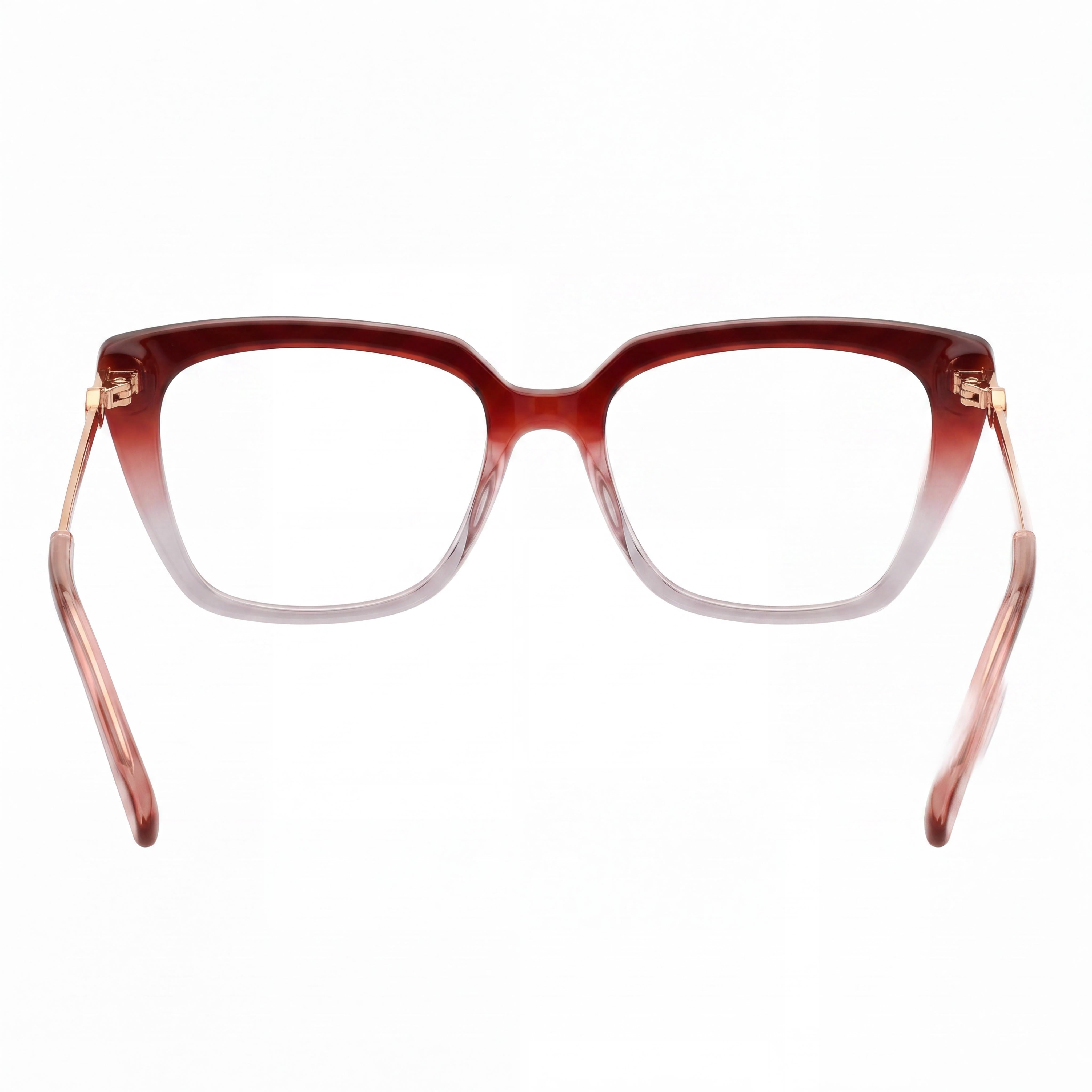 Gafas ópticas Harley-Davidson Hd50119 de mujer con montura de plástico en burdeos y oro rosa, 53 mm, Photo 3