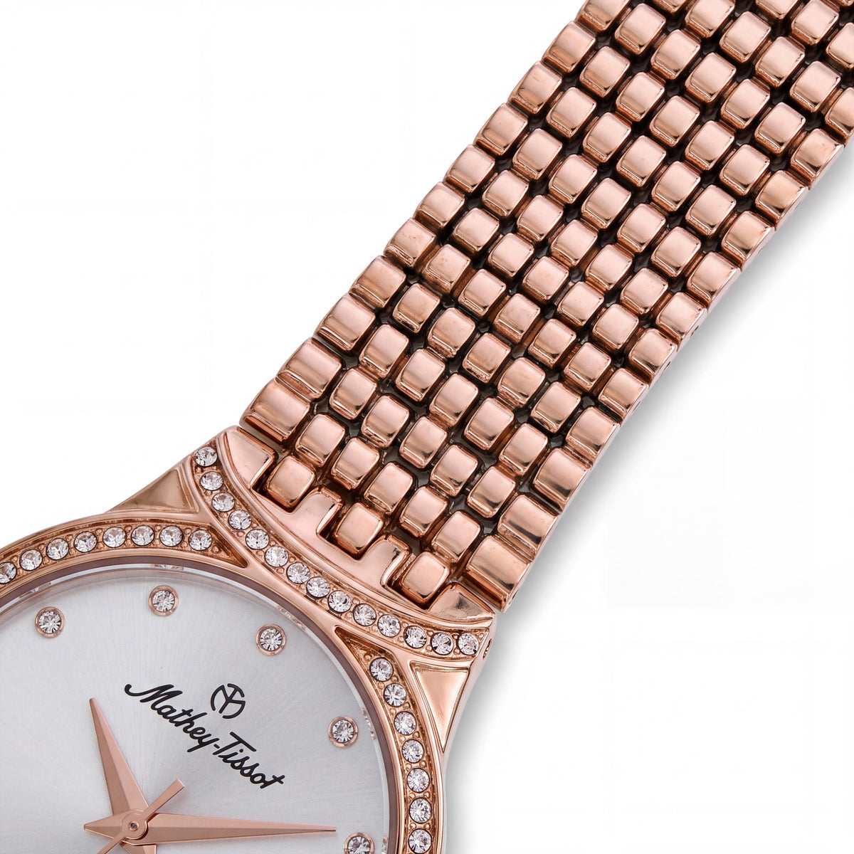 Mathey-Tissot Quartz Movement Women's Silver Sapphire Water Resistant Watch, Photo 2
