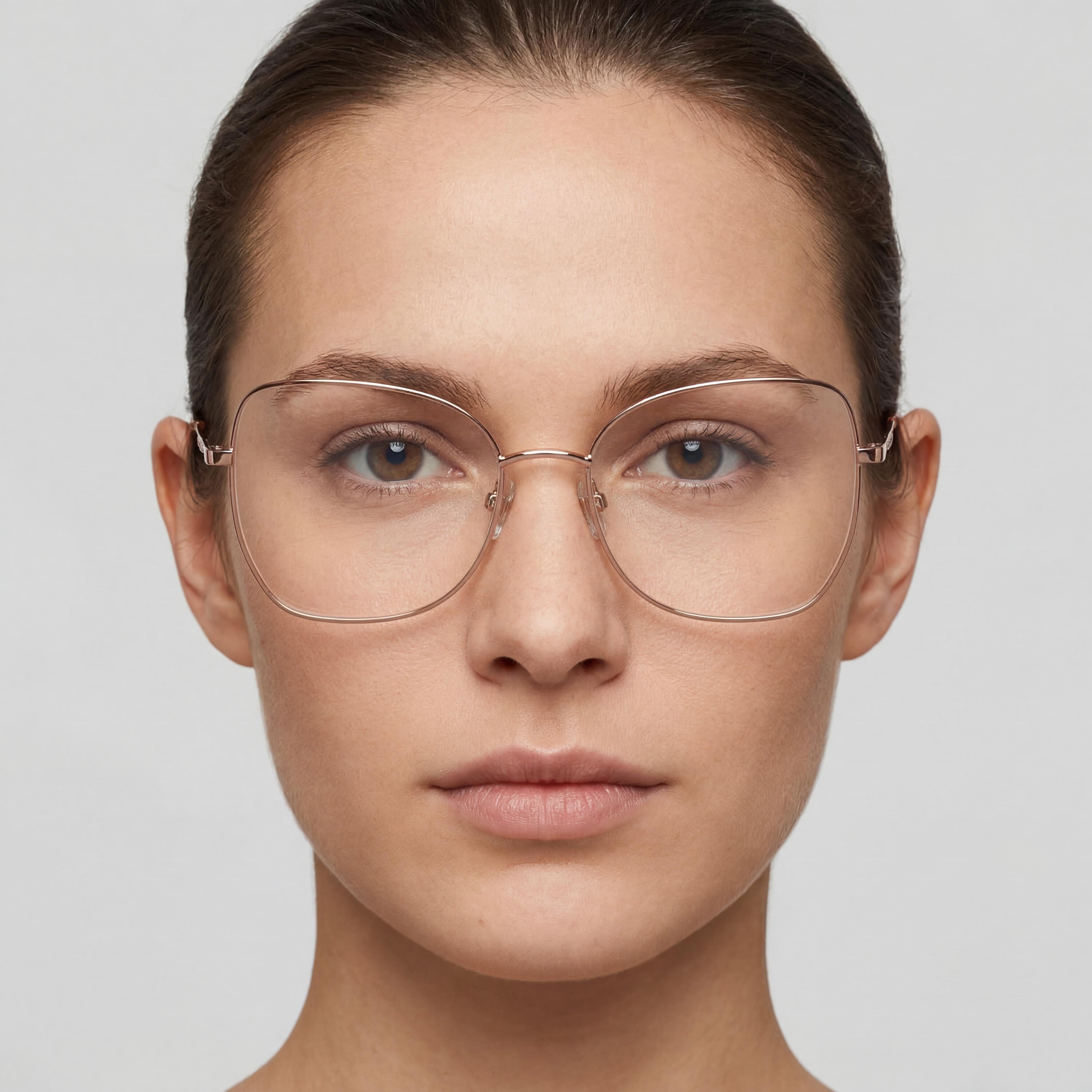 Marc Jacobs Modern Sunglasses for Women with Gold Nude Metal Frame and Polycarbonate Non-Polarized Lenses 55mm, Photo 4