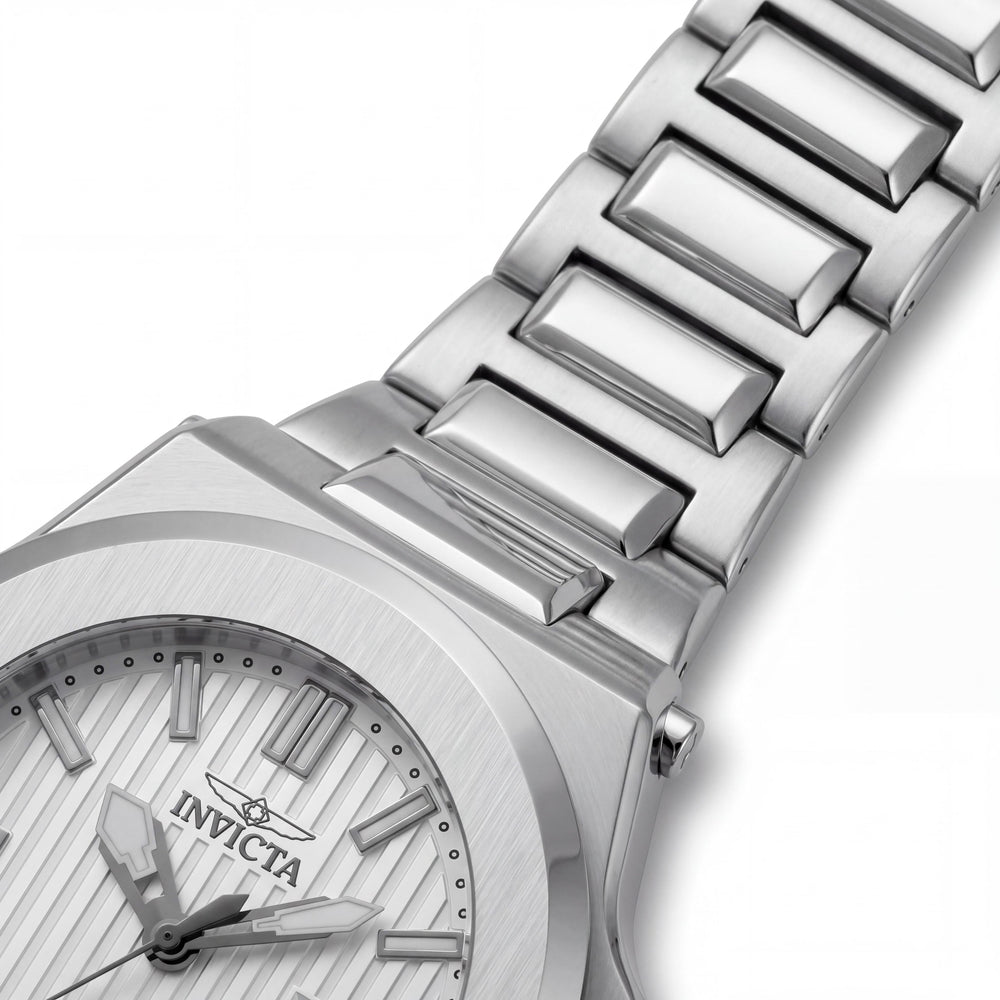 Invicta Akula 34729 Men's Silver Stainless Steel 58mm Quartz Movement Watch, 20 ATM, Glow In The Dark