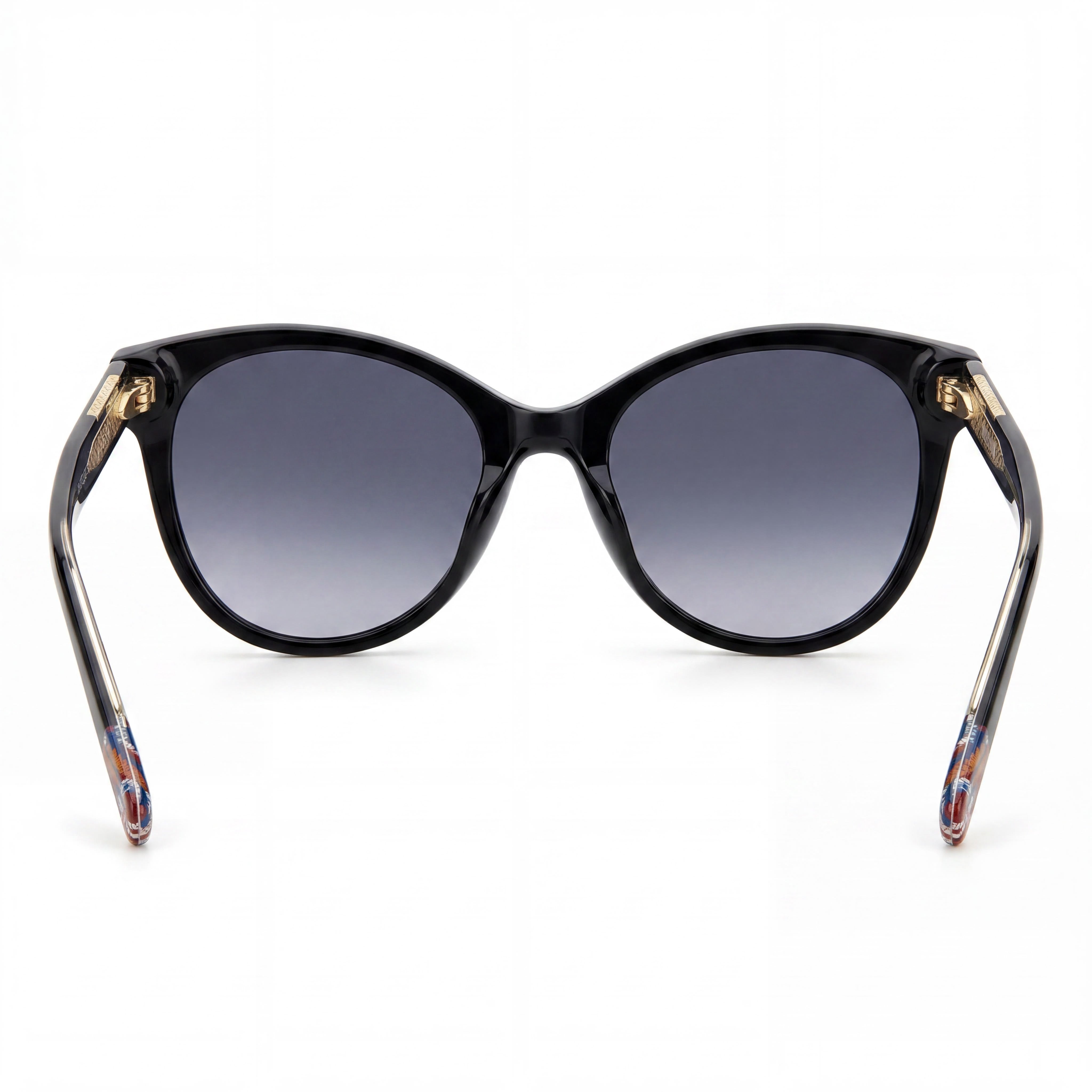 Gafas de sol Missoni Modern para mujer de acetato negro con lentes sombreadas gris oscuro con protección 100% UV 54-18-145 mm, Photo 4