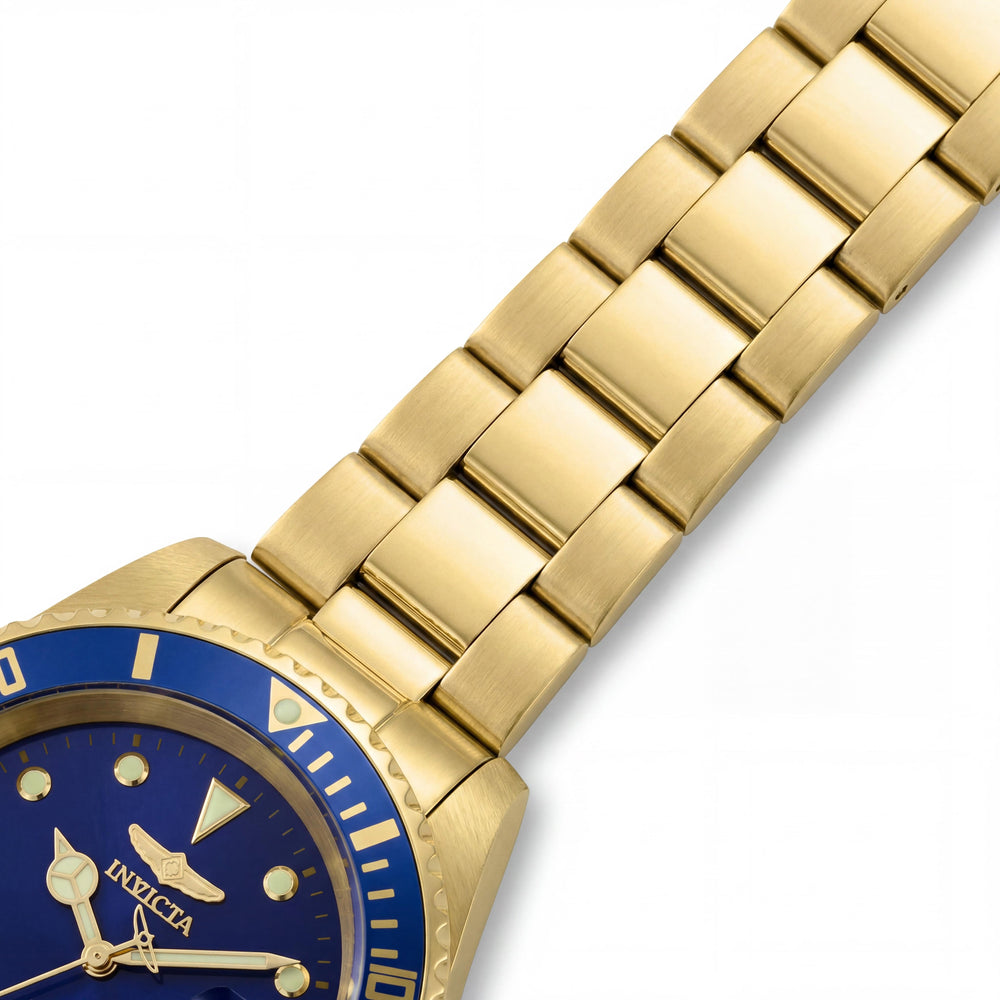 Invicta Pro Diver 8930OBXL Men's Automatic Gold Blue Stainless Steel Bracelet Water Resistant Watch 43mm