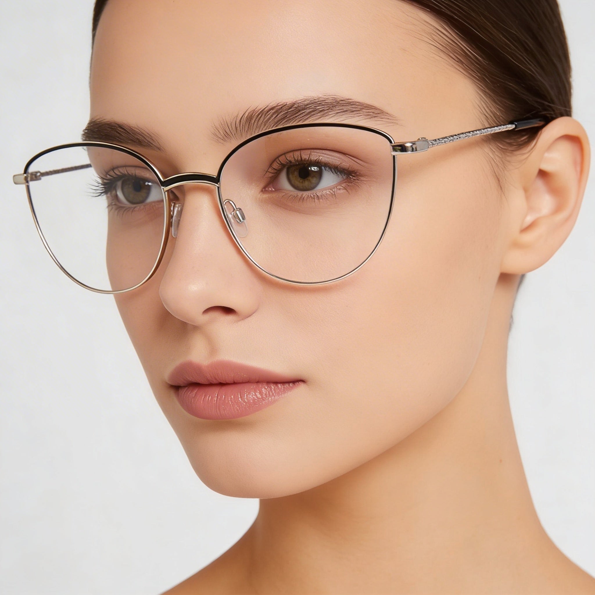 DKNY Classic Women's Black Gold Acetate Frame Eyewear with Polycarbonate Lenses, Size 53-17-135mm, Photo 5