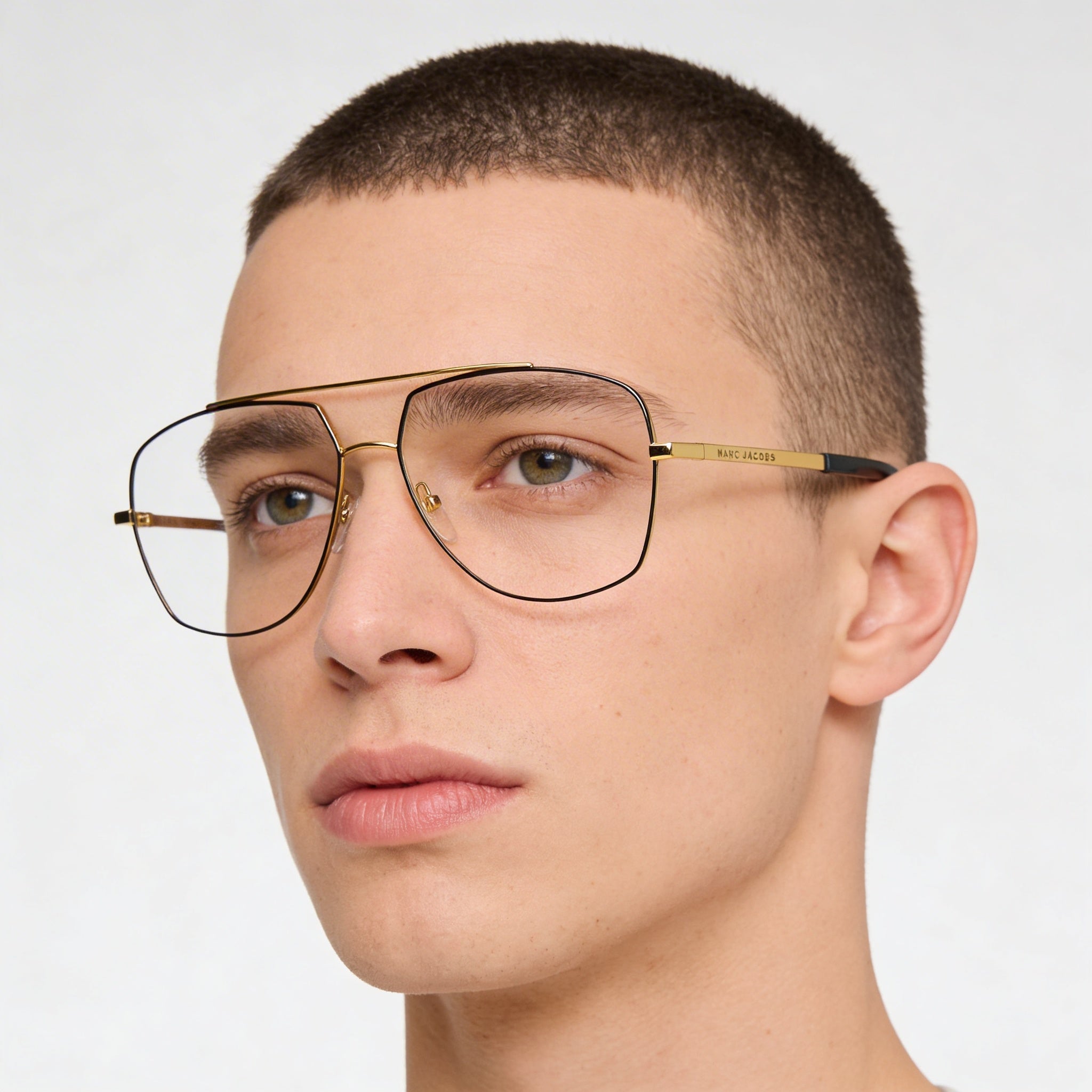 Buy Marc Jacobs Marc 271 Unisex Gold Black Metal Frame with