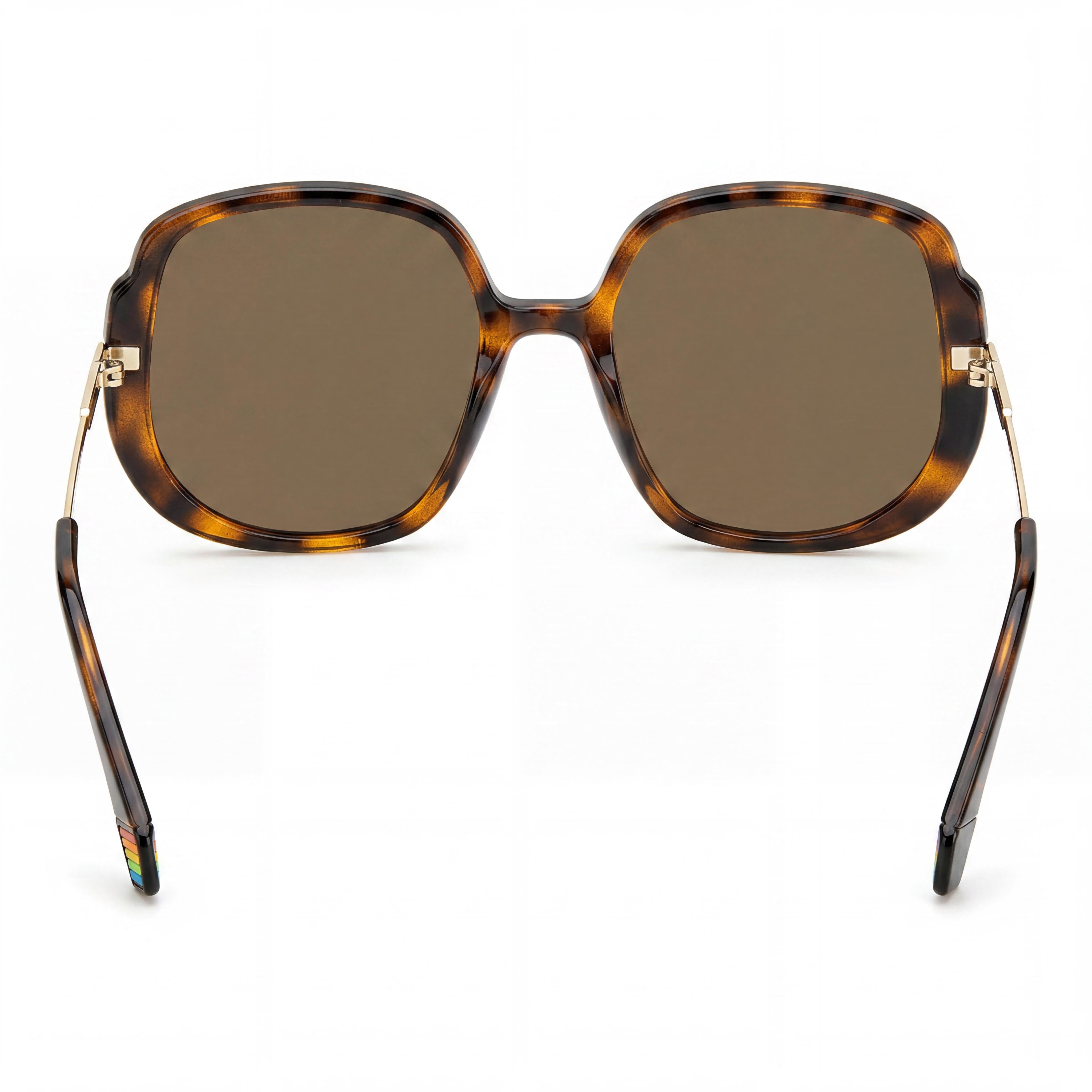 Polaroid Eyewear BUTTERFLY Women's Havana Polycarbonate Frame Bronze Polarized UV Protected Sunglasses 53mm, Photo 3