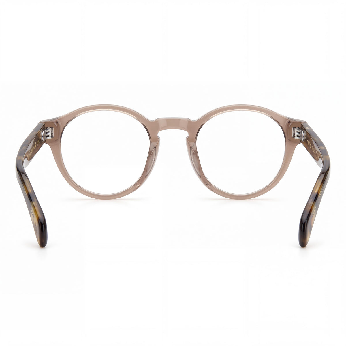 Gafas modernas rag & bone para hombre, acetato beige transparente, montura completa ovalada, 48-22-145, Photo 3