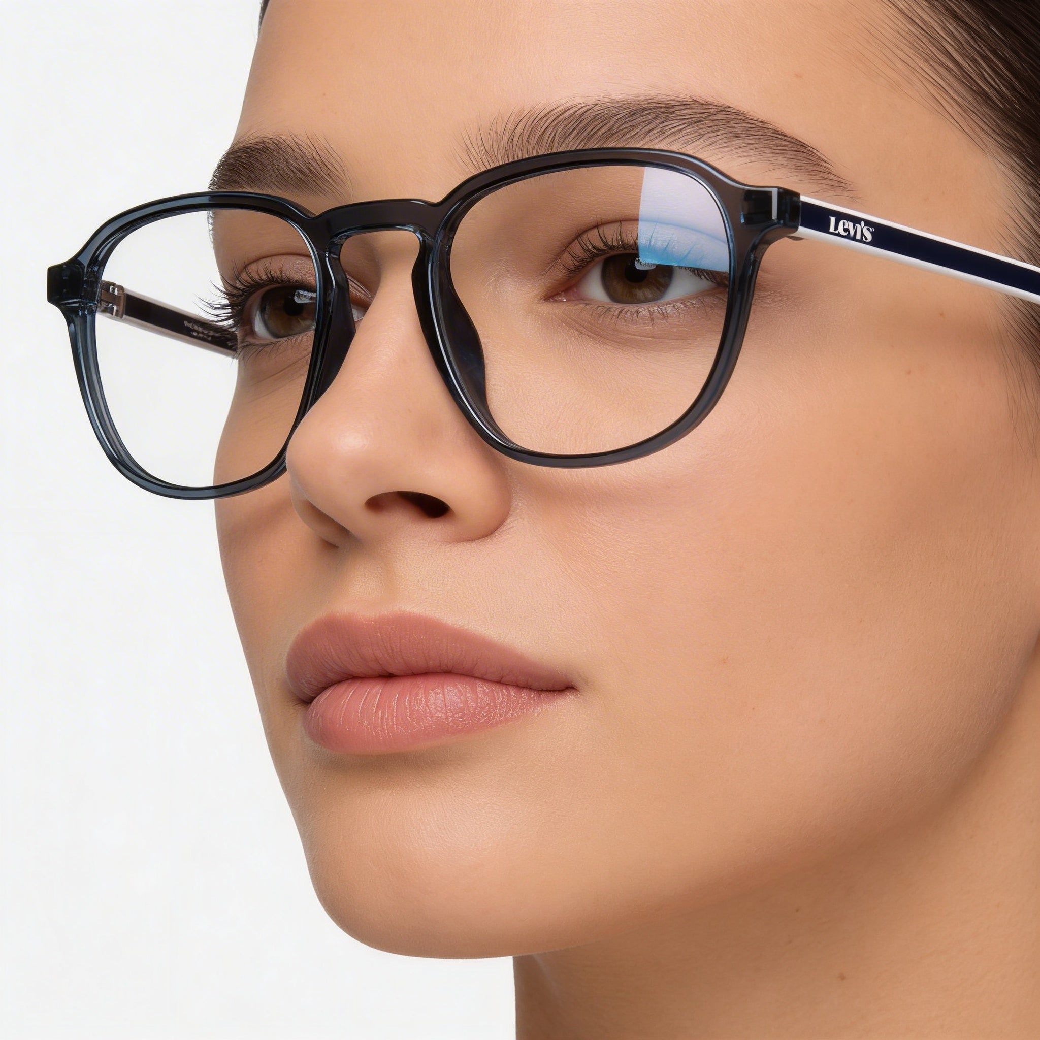 Levi's Lv 1024 Women's Blue Plastic Frame with Demo Lenses for Optical Prescription Eyeglasses 50mm, Photo 5