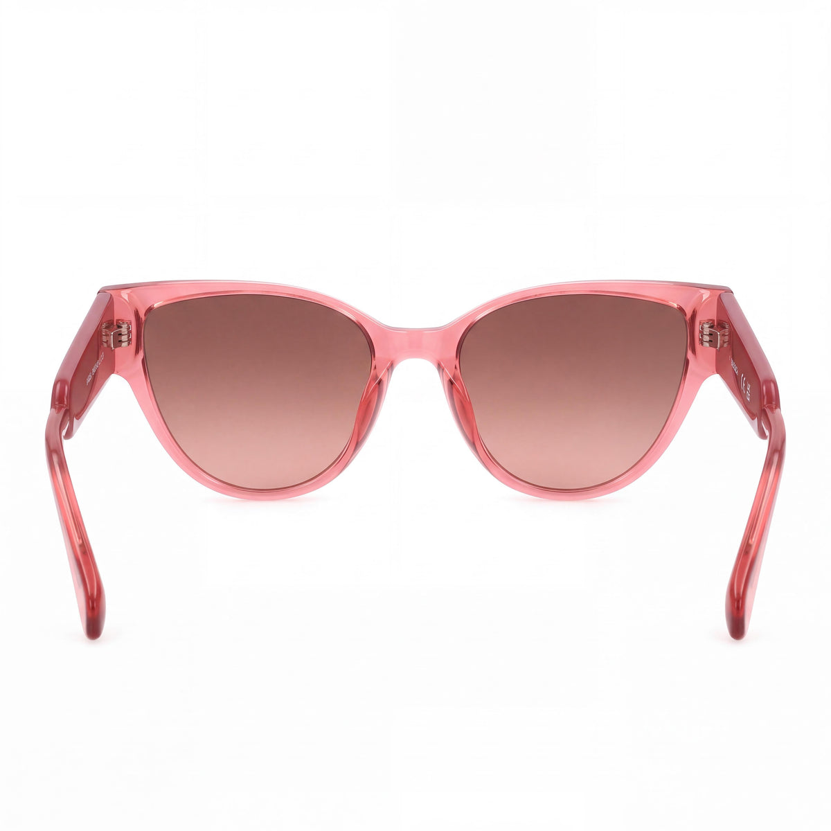 Max & Co. Modern Women's Sunglasses featuring Shiny Red INJECTED Frame and Grey Polycarbonate Lenses, 54mm, Photo 2