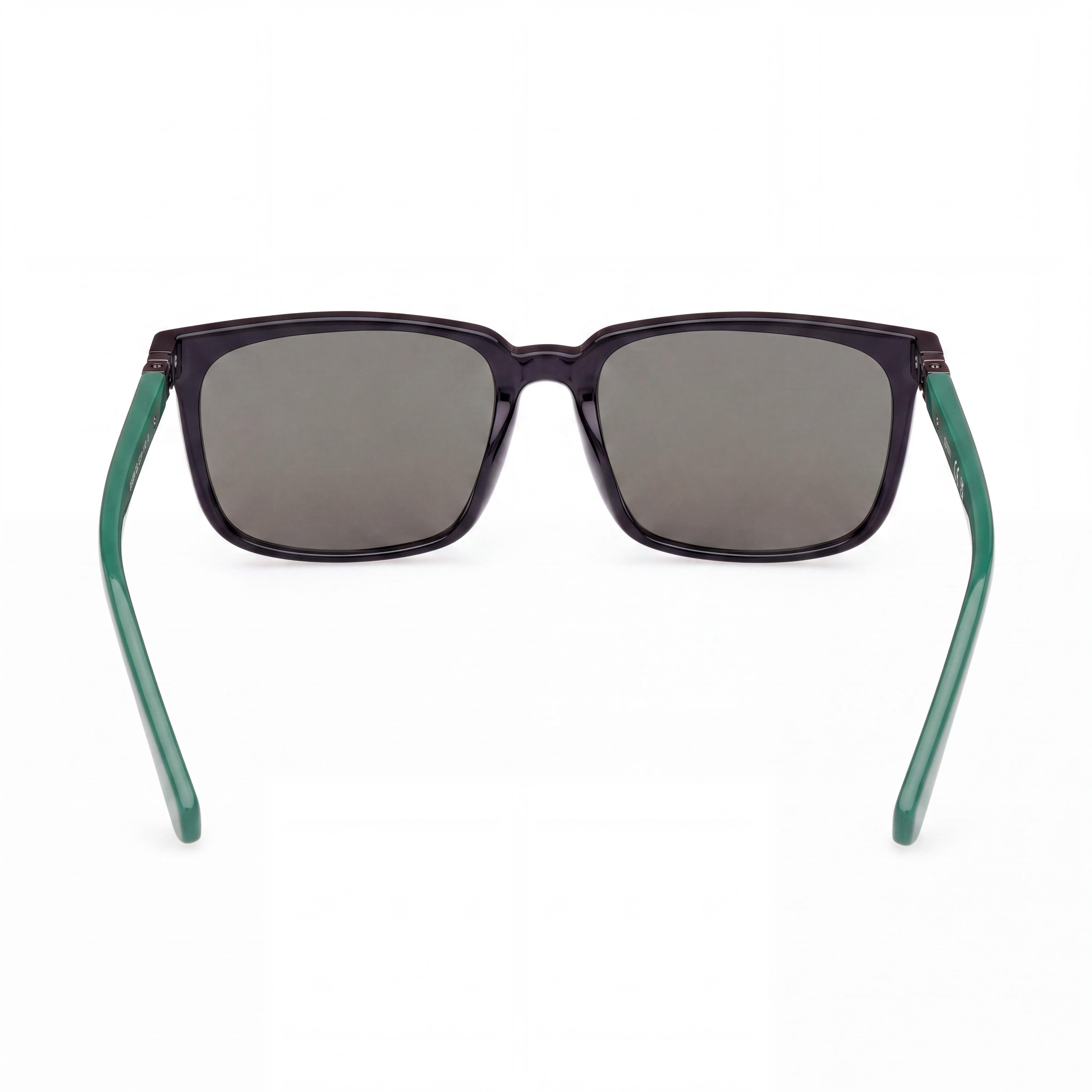GUESS Modern Unisex Glossy Black Plastic Frame Green Non-Polarized UV Protection Sunglasses 52mm, Photo 2