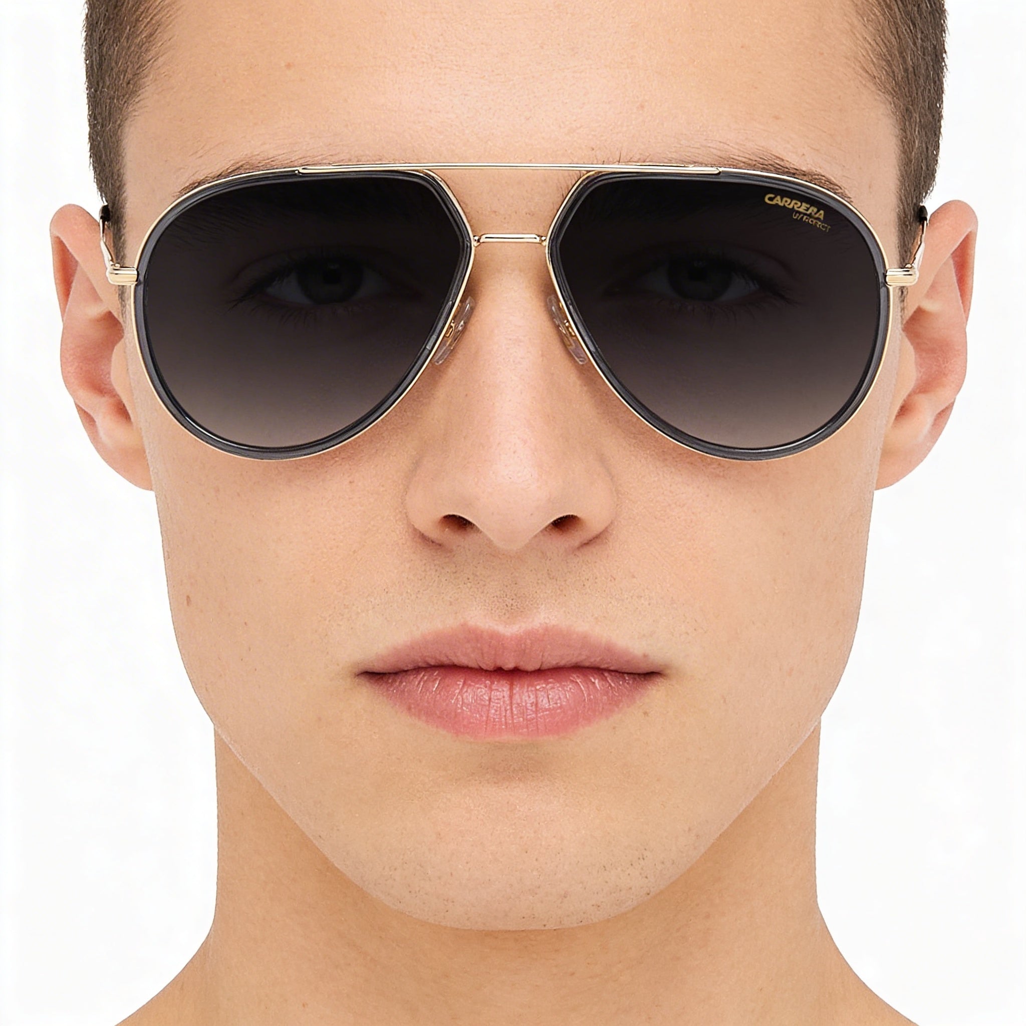 Carrera 295/S Gafas de sol unisex piloto de metal gris polarizadas con sombreado gris, 100 % protección UV, 58 mm, Photo 4