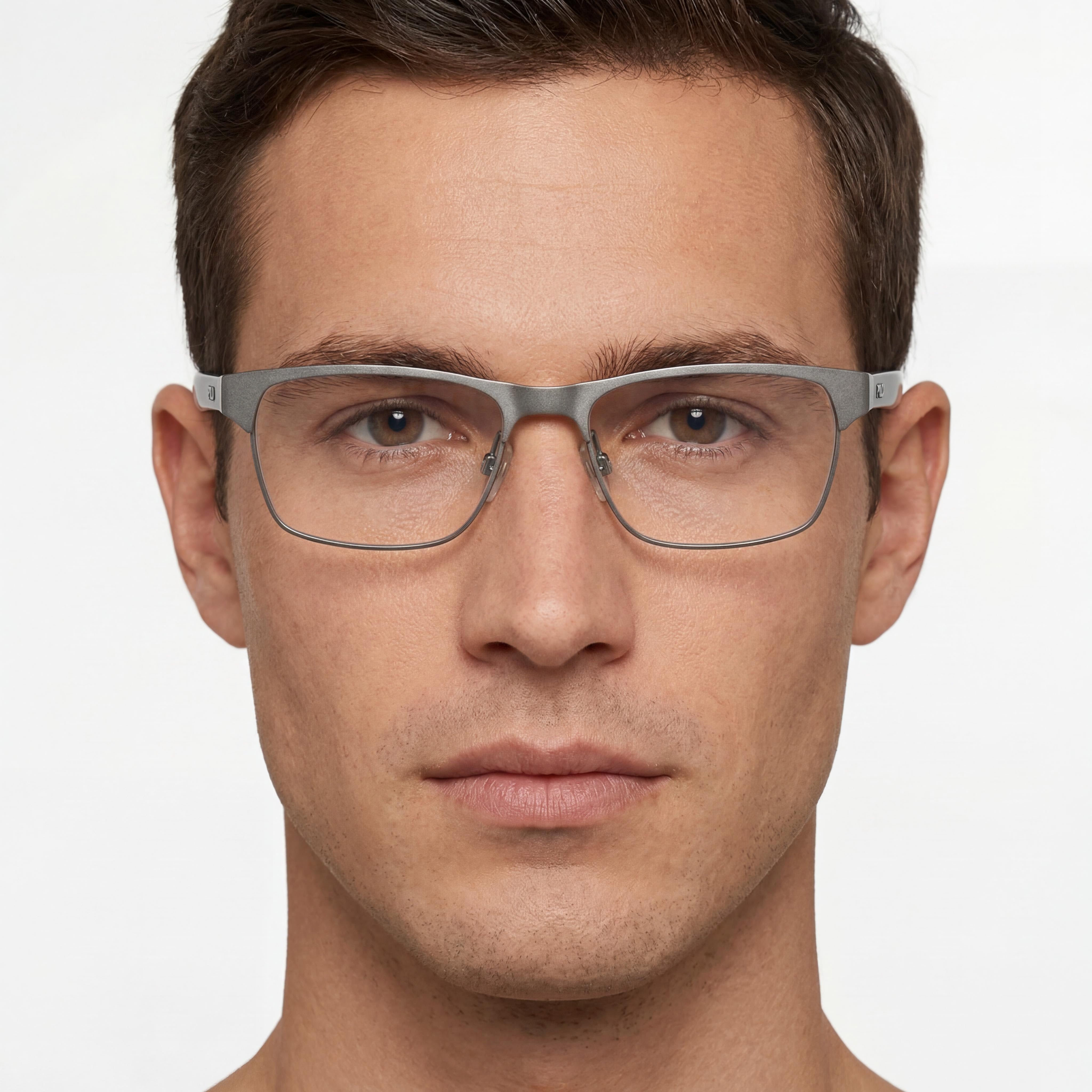 POLO RALPH LAUREN Ph1232 Men's Rectangular Semi Shiny Gunmetal Metal Eyeglasses 57-16-145, Photo 4