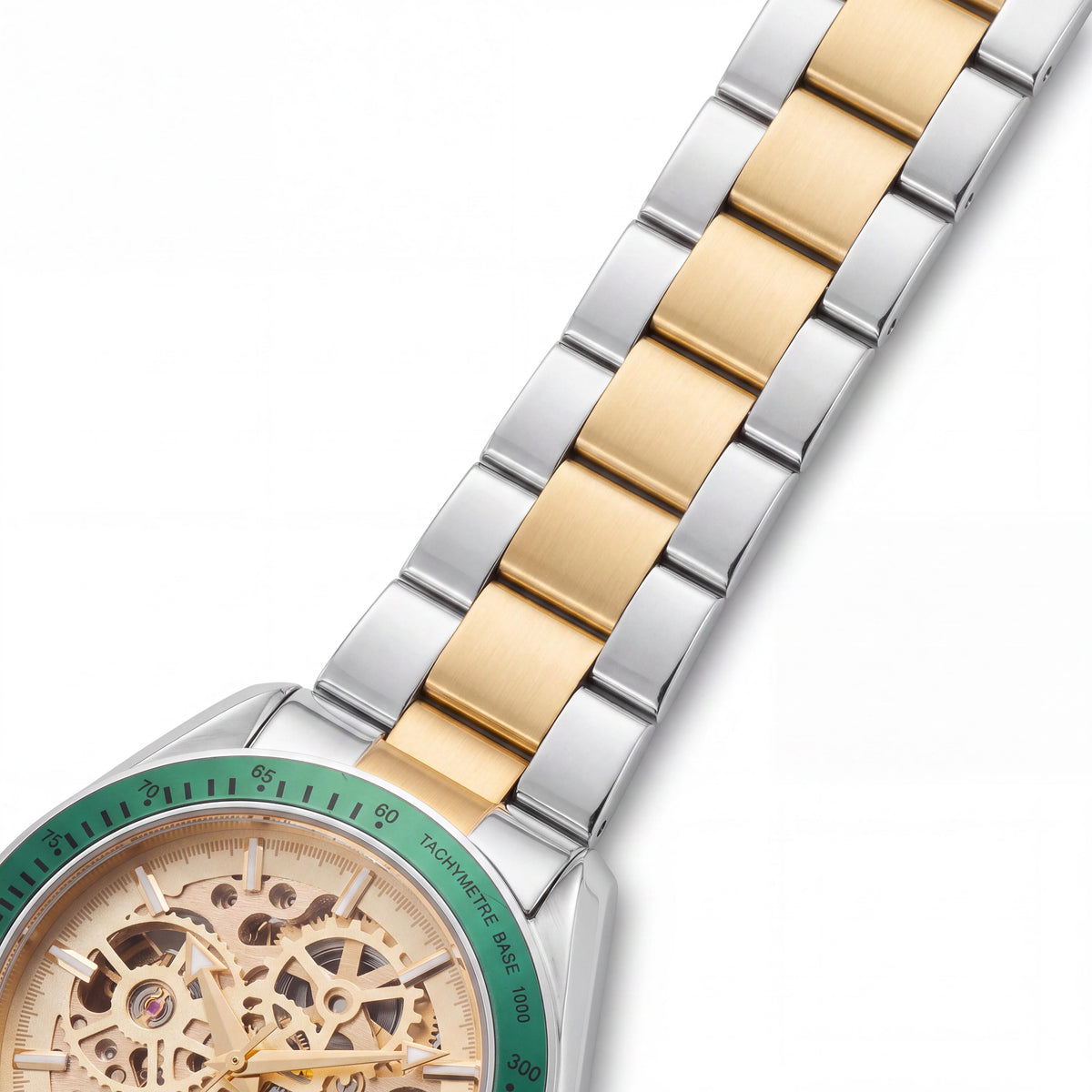 Invicta Objet D Art 69454 Unisex Automatic Stainless Steel Bracelet Watch Gold Dial 43mm, Photo 3