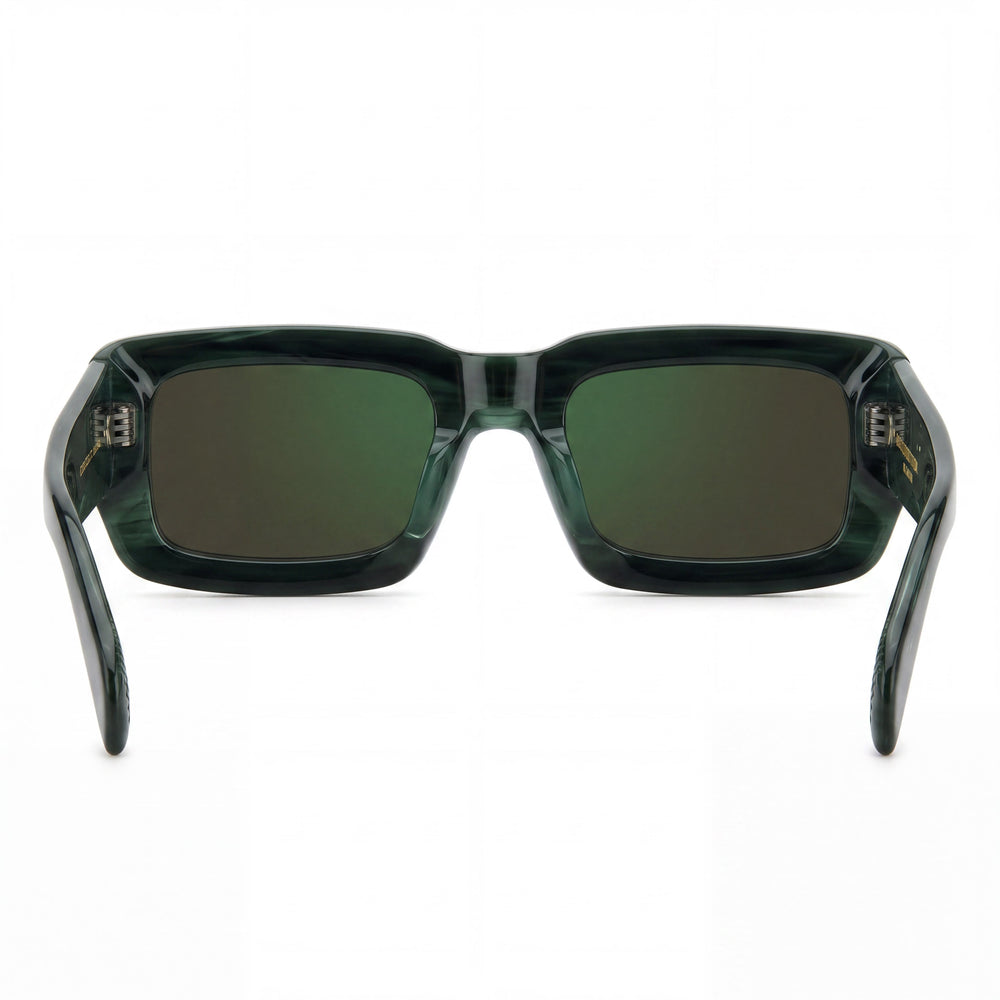 David Beckham Db 7131/S Gafas de sol de acetato dorado mármol verde para mujer con protección UV, no polarizadas, 52 mm