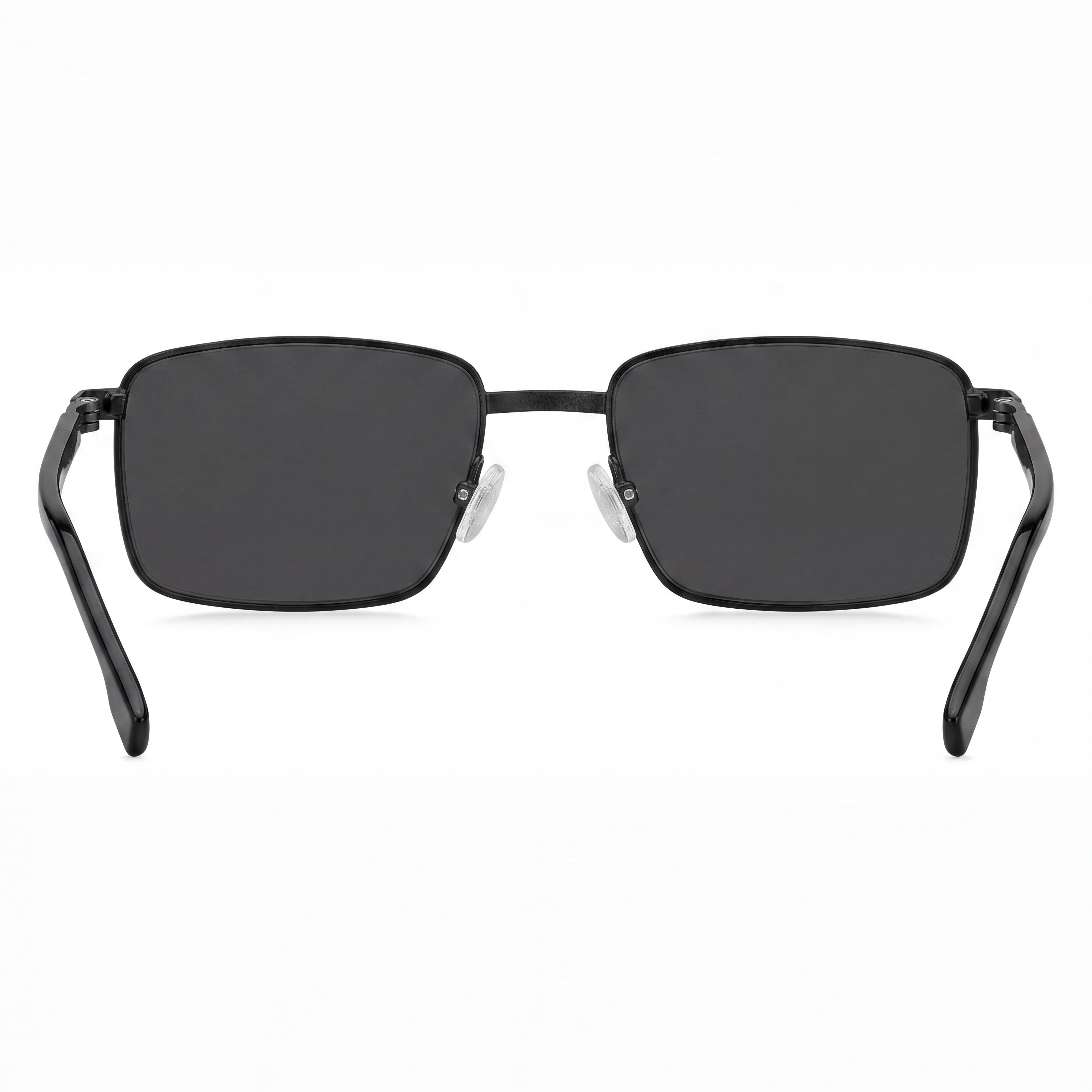 Hugo Boss Boss 1700/S Rectangular Matte Black Stainless Steel Grey Lens 100% UV Protection Sunglasses 57mm, Photo 4