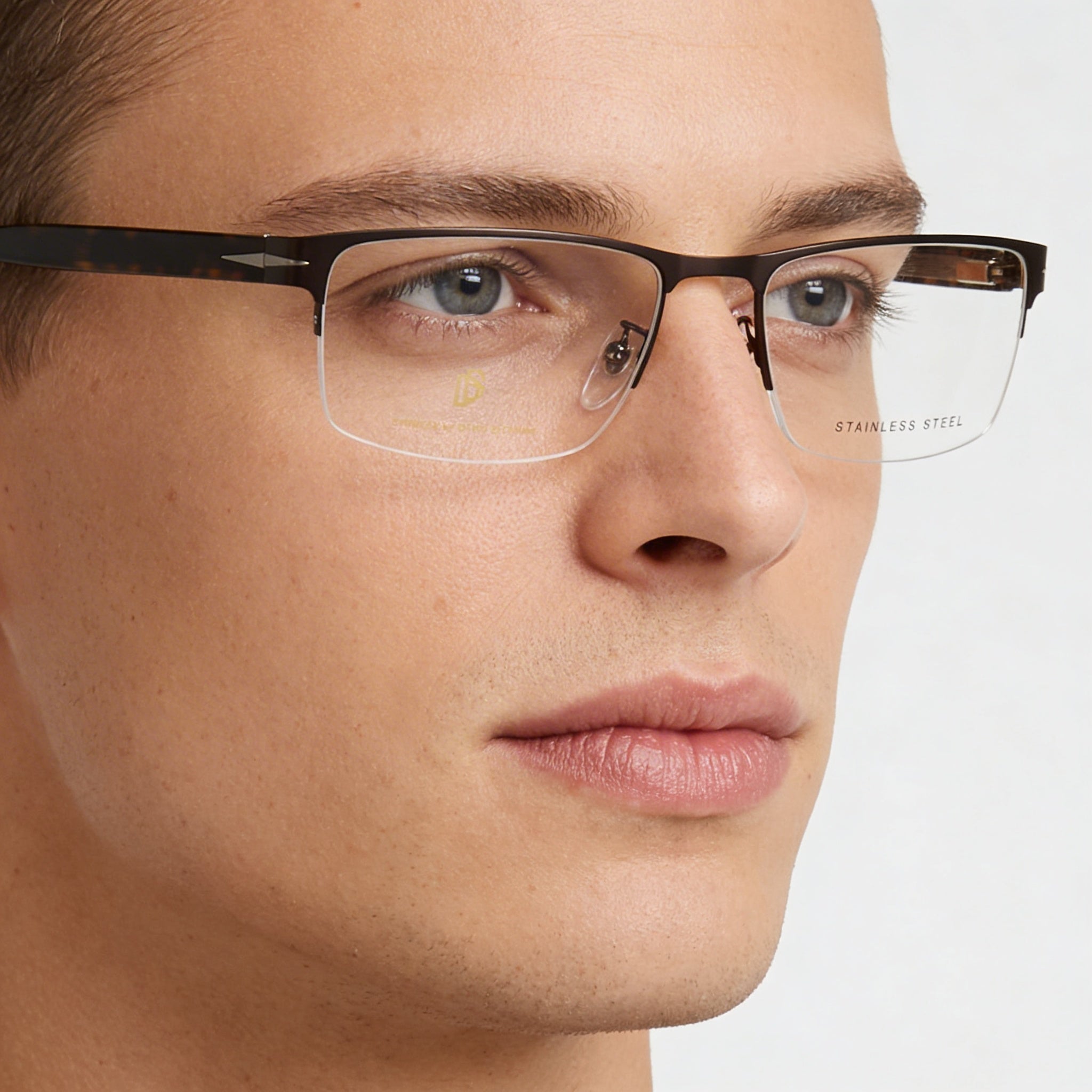 Gafas de sol David Beckham DB 1068 unisex modernas de acero inoxidable Matrut marrón, 58 mm, protección UV, Photo 4