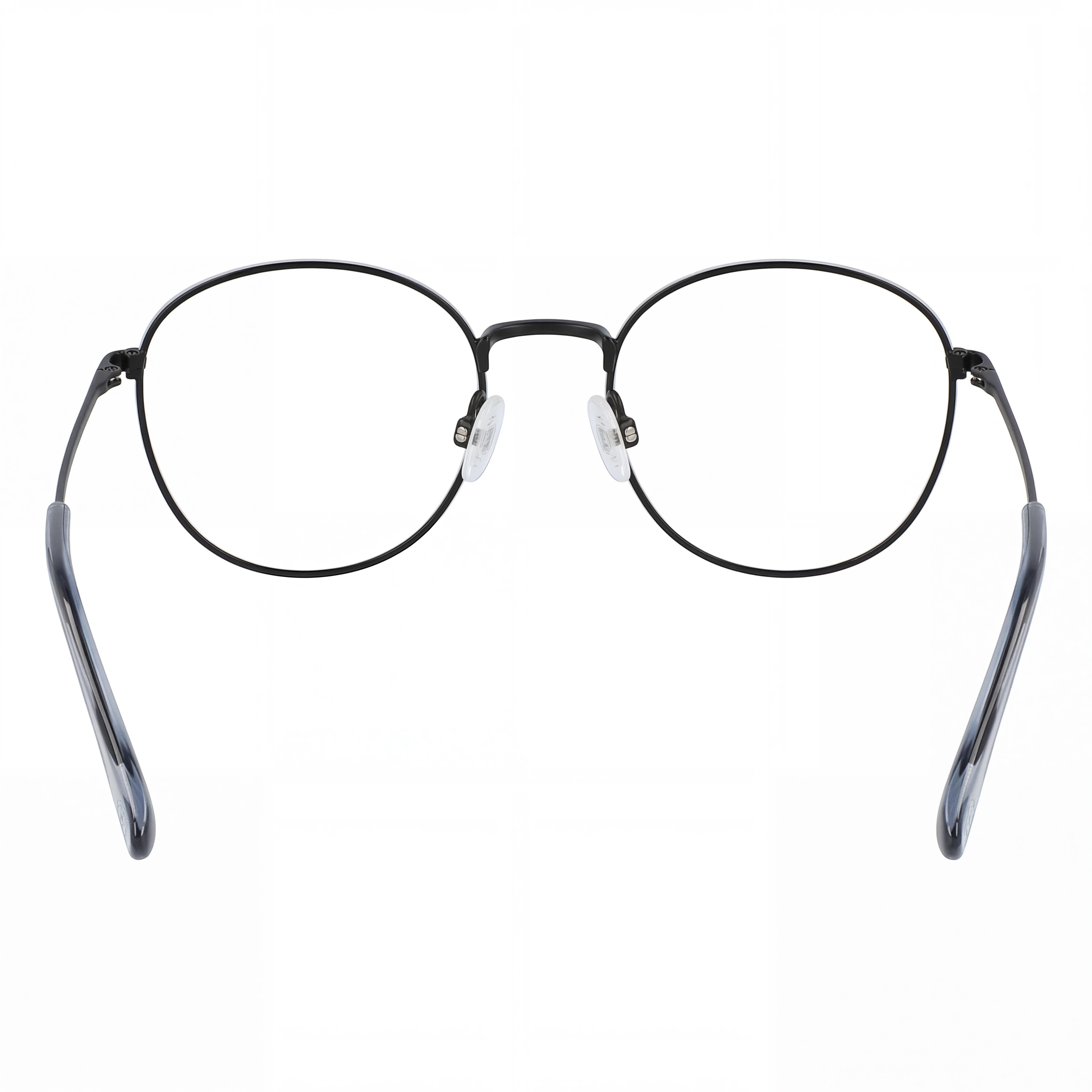 MCALLISTER Mc4500 Men's Eyewear - Black Metal Frame, Clear Polycarbonate Lenses, 52mm, Photo 3