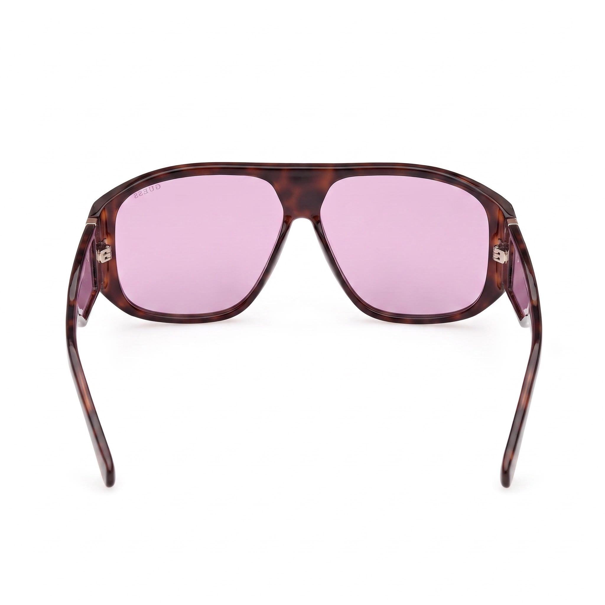 GUESS Moderne Unisex Sunglasses, Dark Havana Plastic Frame, Violet Non-Polarized Lenses, UV 400, 61-11-140, Photo 3