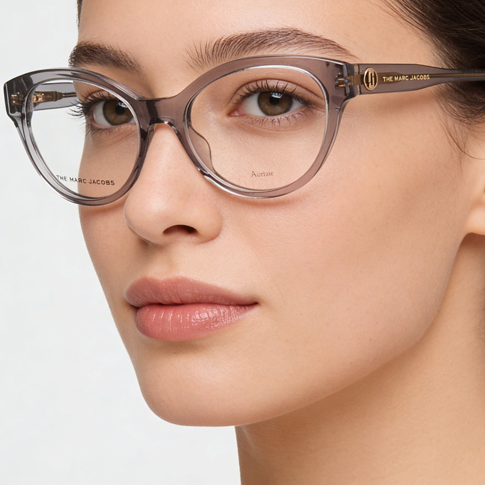 Marc Jacobs Marc 628 Comtemporary Women's Grey Acetate Prescription Ready Optical Eyeglasses Size 52-18-140