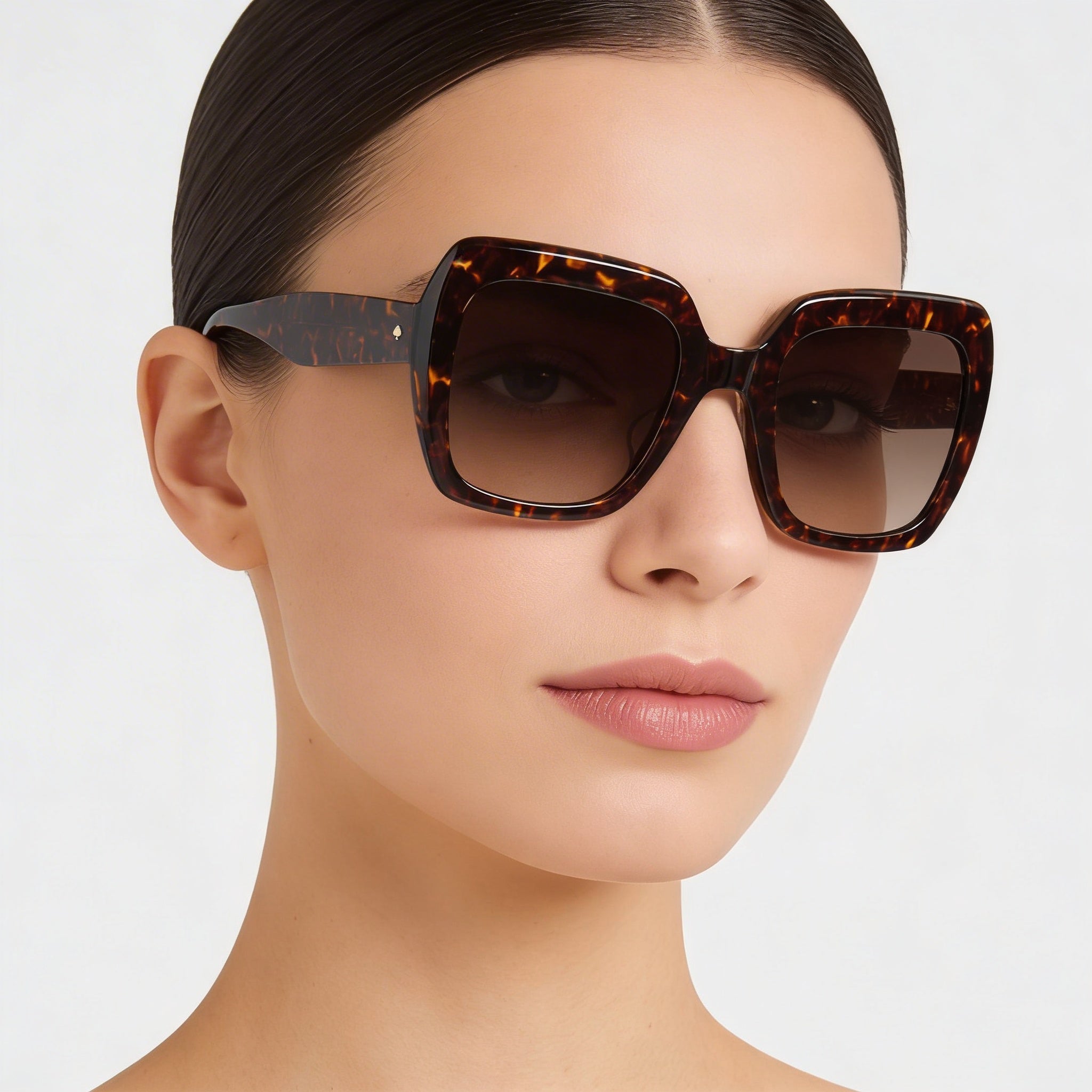Gafas de sol Kate Spade New York Naomi/S para mujer, montura cuadrada de plástico Havana, color marrón, protección UV, 52 mm, Photo 3