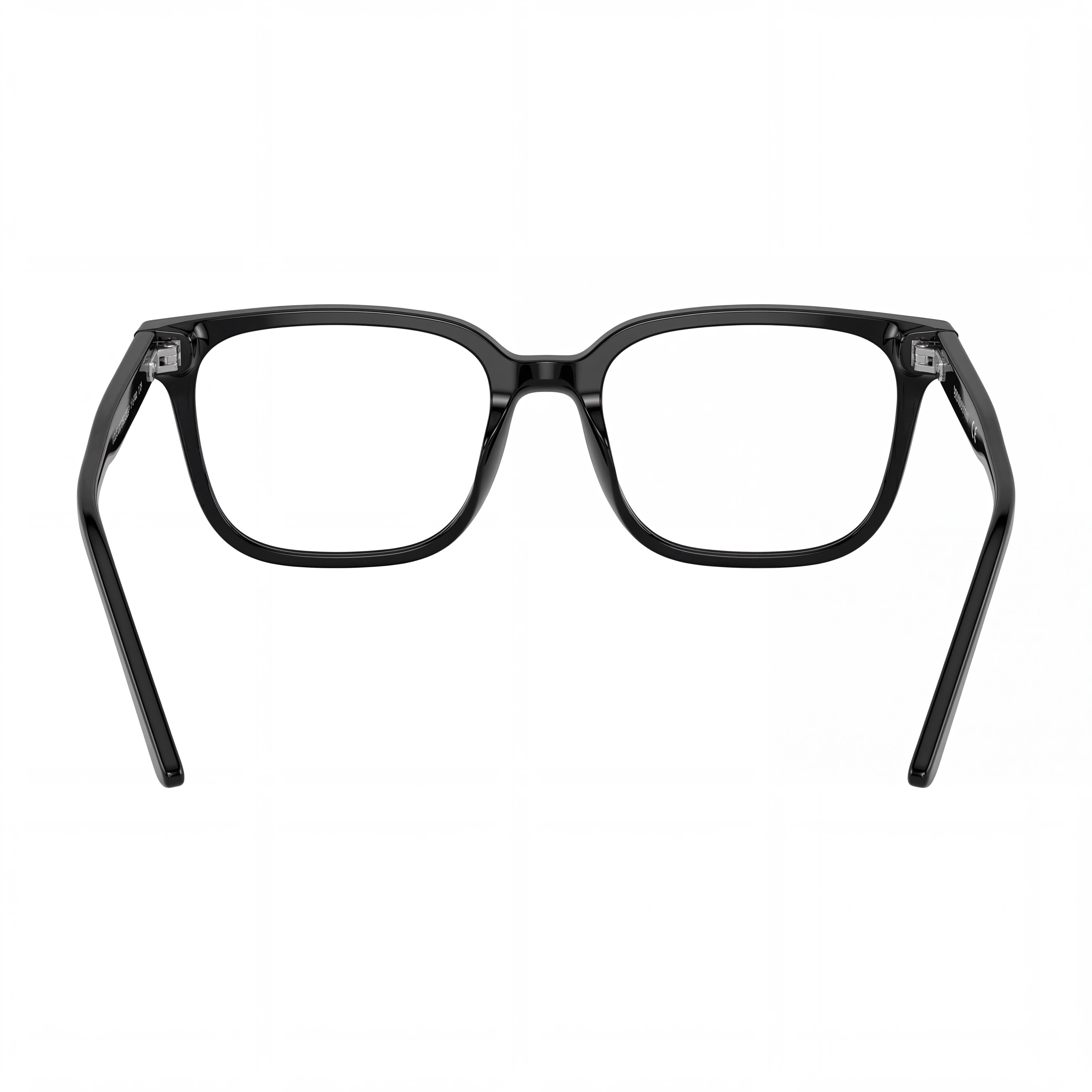 Emporio Armani Ea3258 Men's Square Prescription Ready Eyeglass Frames, Shiny Black Plastic, 54mm, Photo 3