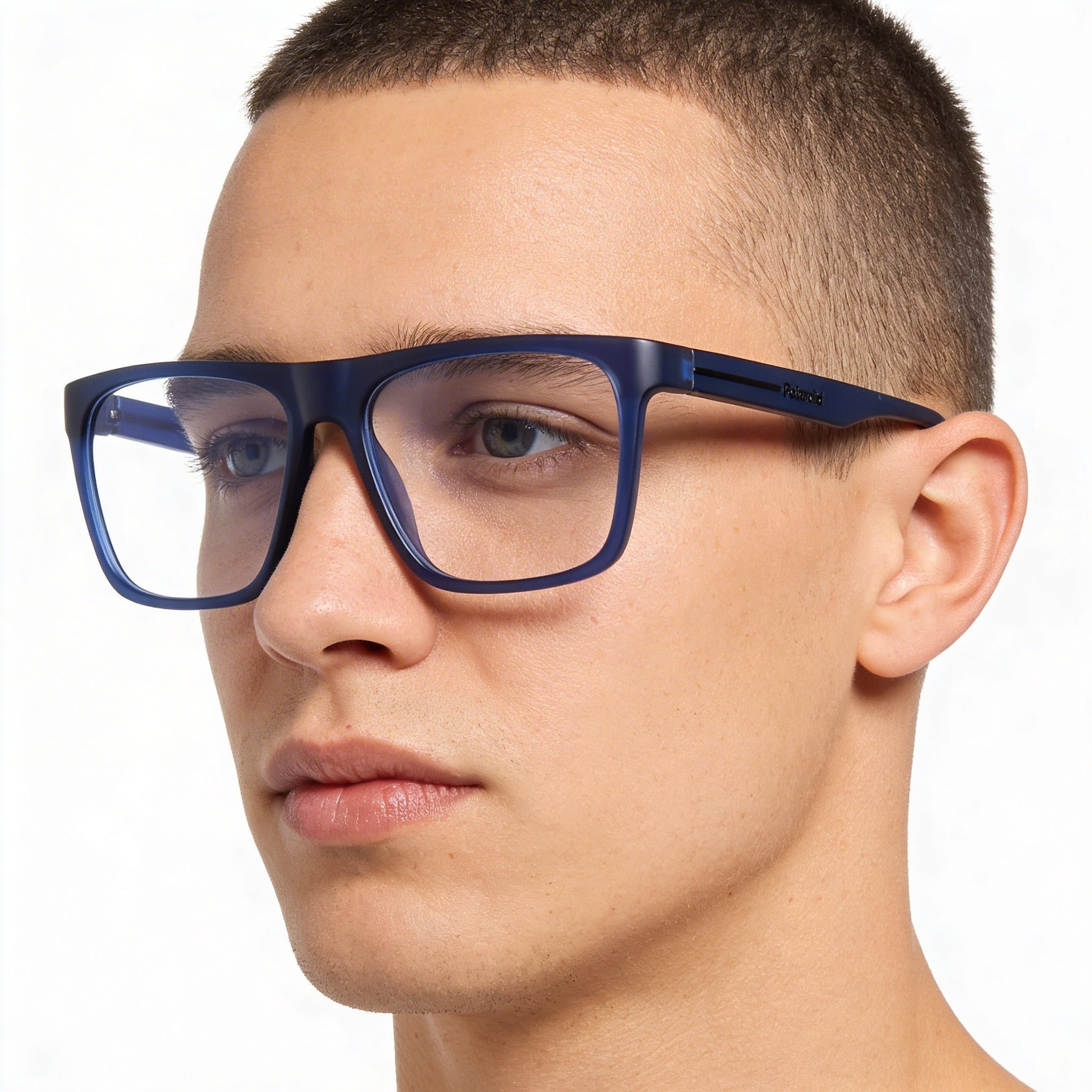 Polaroid Casual Men's Matte Blue Eco Polyamide Frame Non-Polarized Plastic Lens Sunglasses 56-16-140mm, Photo 4