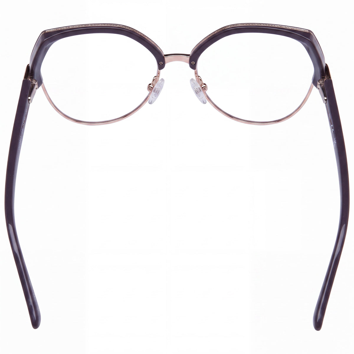 GUESS Casual Women's Eyeglasses, Grey Plastic Frame, Geometric Full Rim Style, Lens 54mm, Bridge 16mm, Temple 135mm, Photo 4