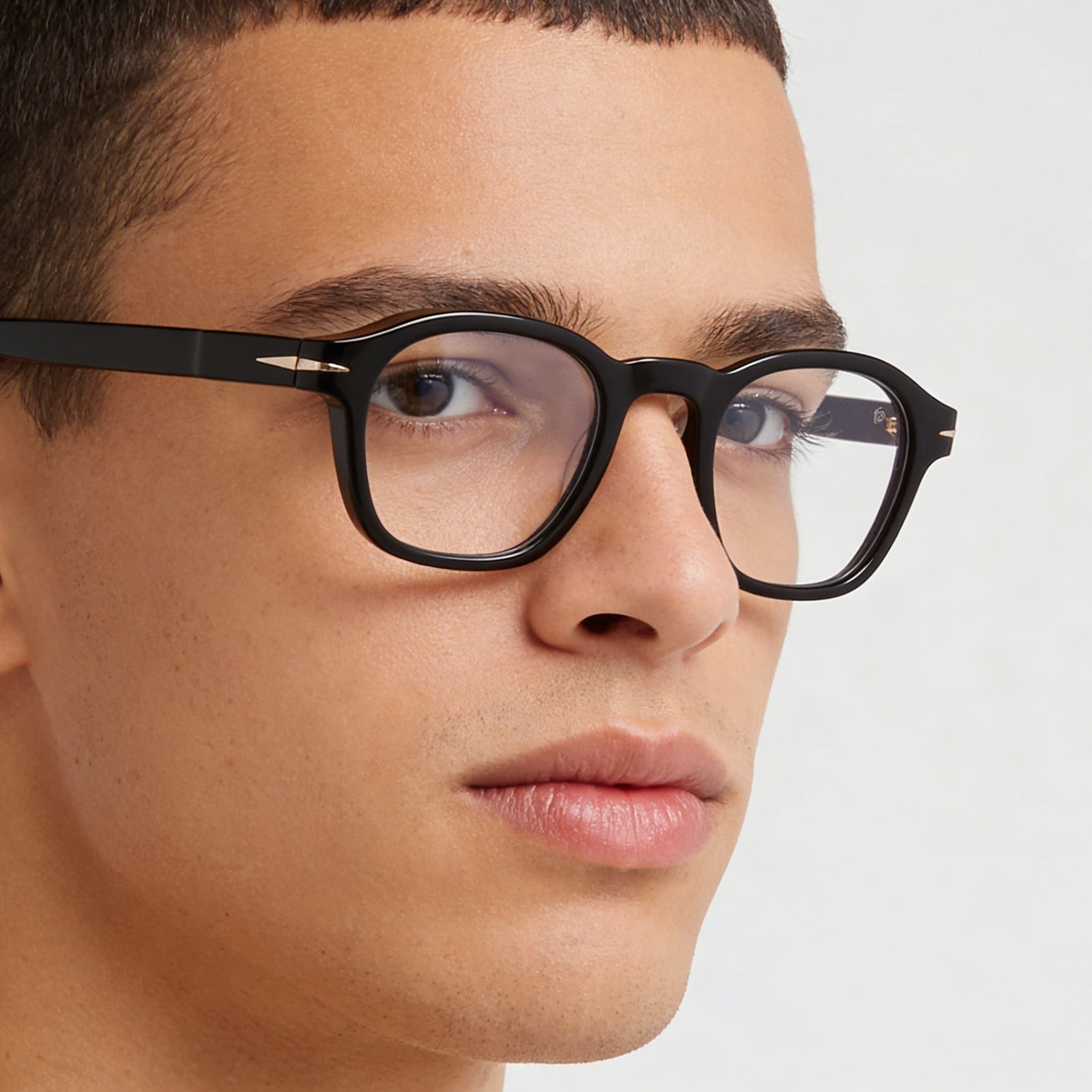 David Beckham Db 7053/bb Modern Acetate Unisex Black Gold 45mm, Photo 5