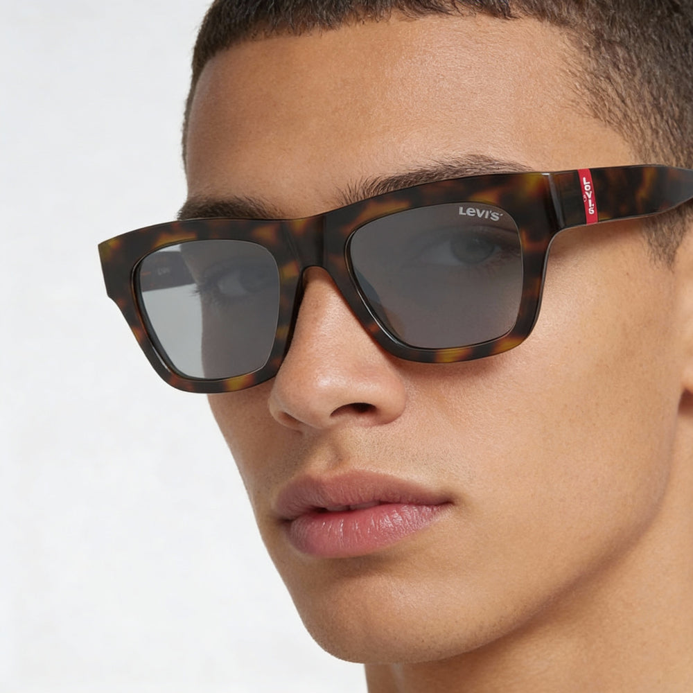 Gafas de sol unisex Levi's LV 1026/S ECO POLYAMIDE, Havana 2, lentes de 52 mm, puente de 21 mm, patillas de 140 mm