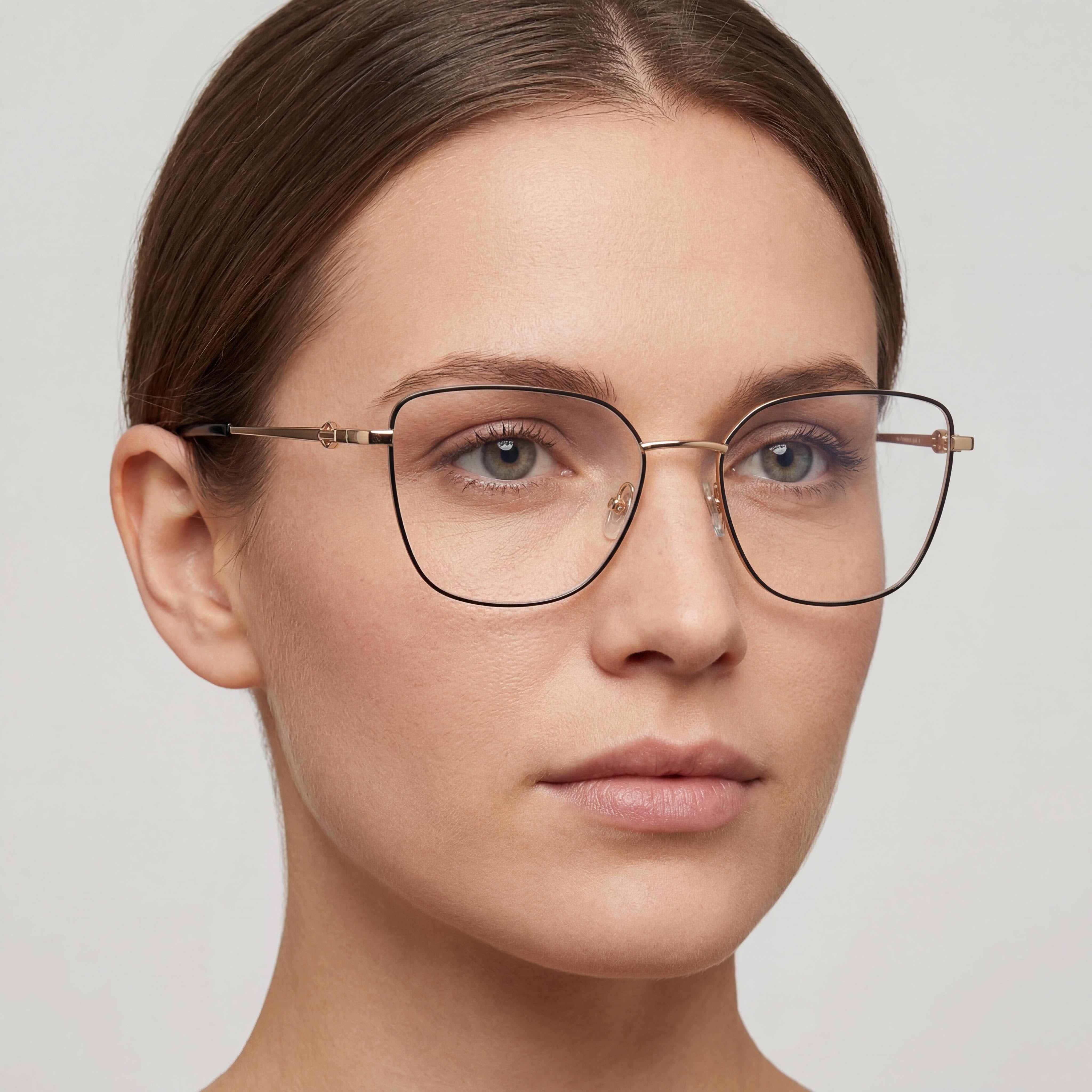 Harley-Davidson Hd50118 Gafas de Mujer de Metal Negro Oro Pálido 54mm, Photo 4